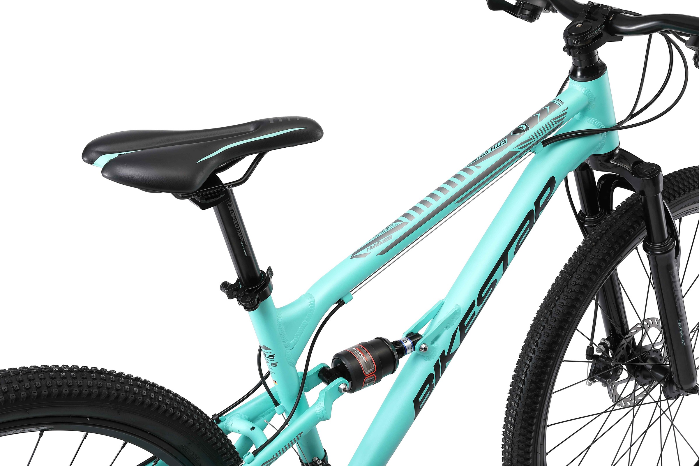 Bikestar Mountainbike, 21 Gang, Shimano, RD-TY300 Schaltwerk, Kettenschaltung, für Damen und Herren, Kettenschaltung