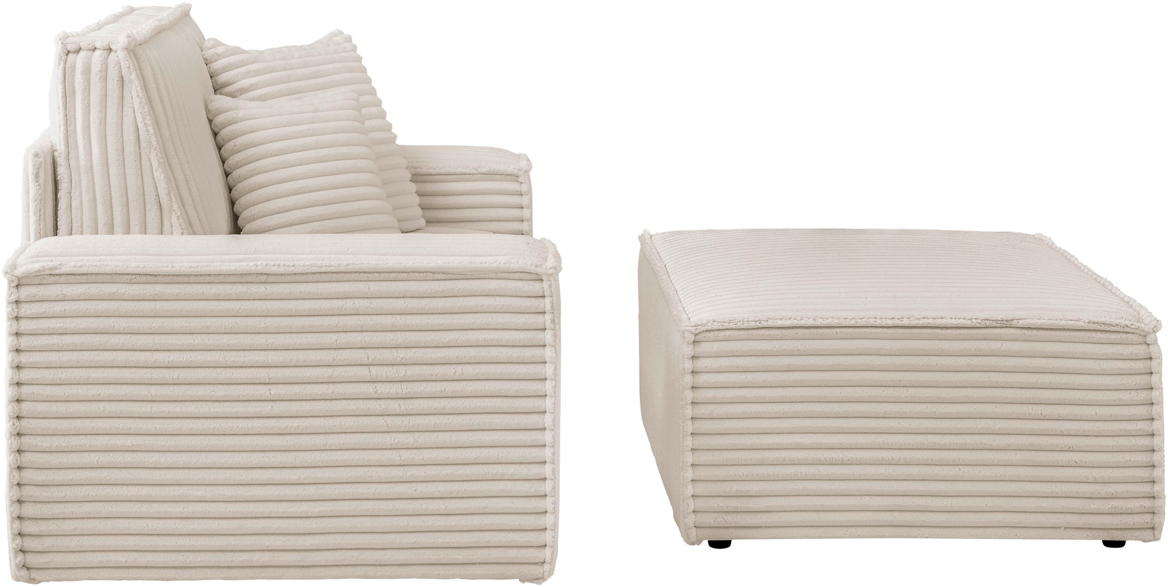 andas Loveseat »Finnley«, (2 St.), Loveseat und Hocker im Set, passend zur Polster-Serie Finnley