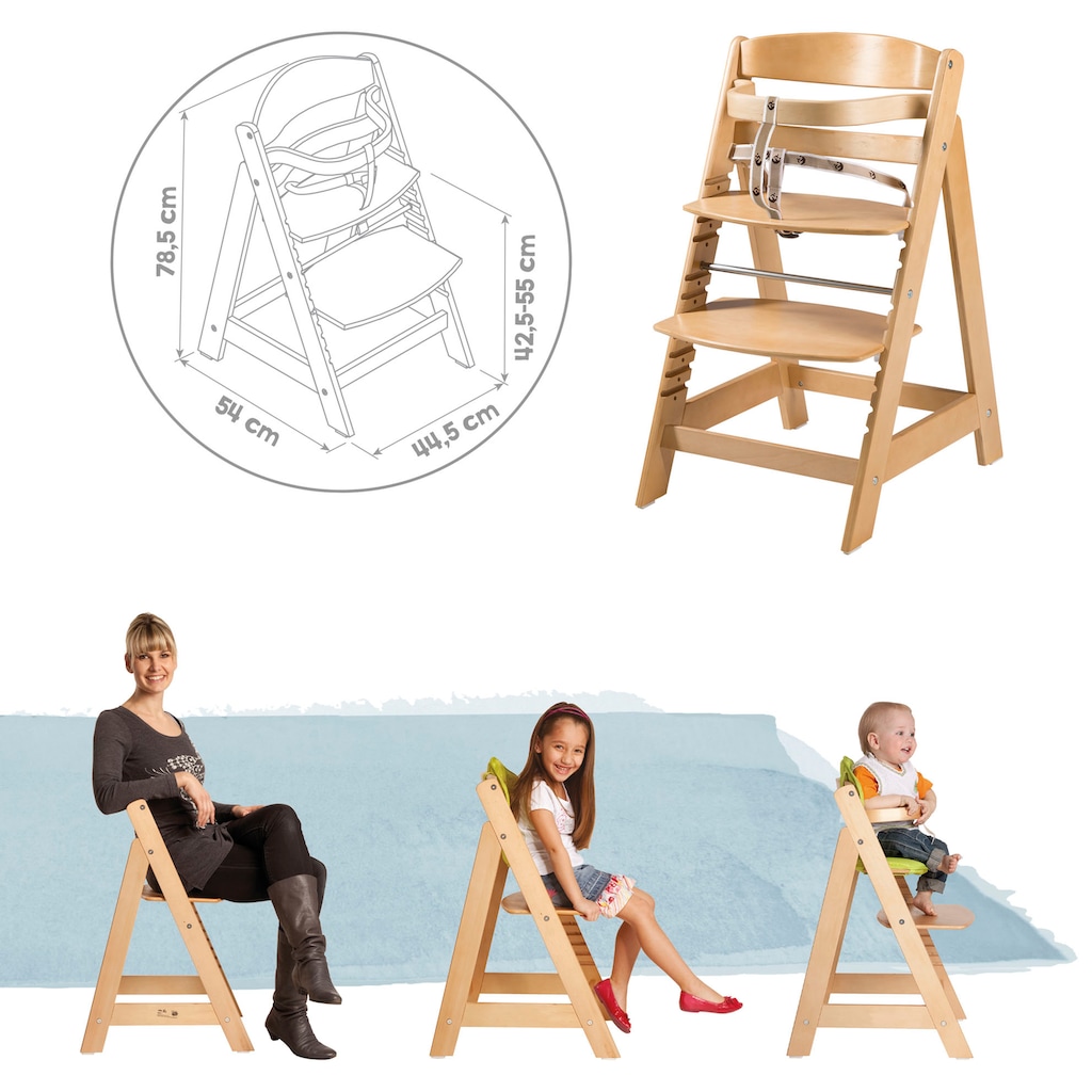 roba® Hochstuhl »Treppenhochstuhl Sit Up Click, natur«