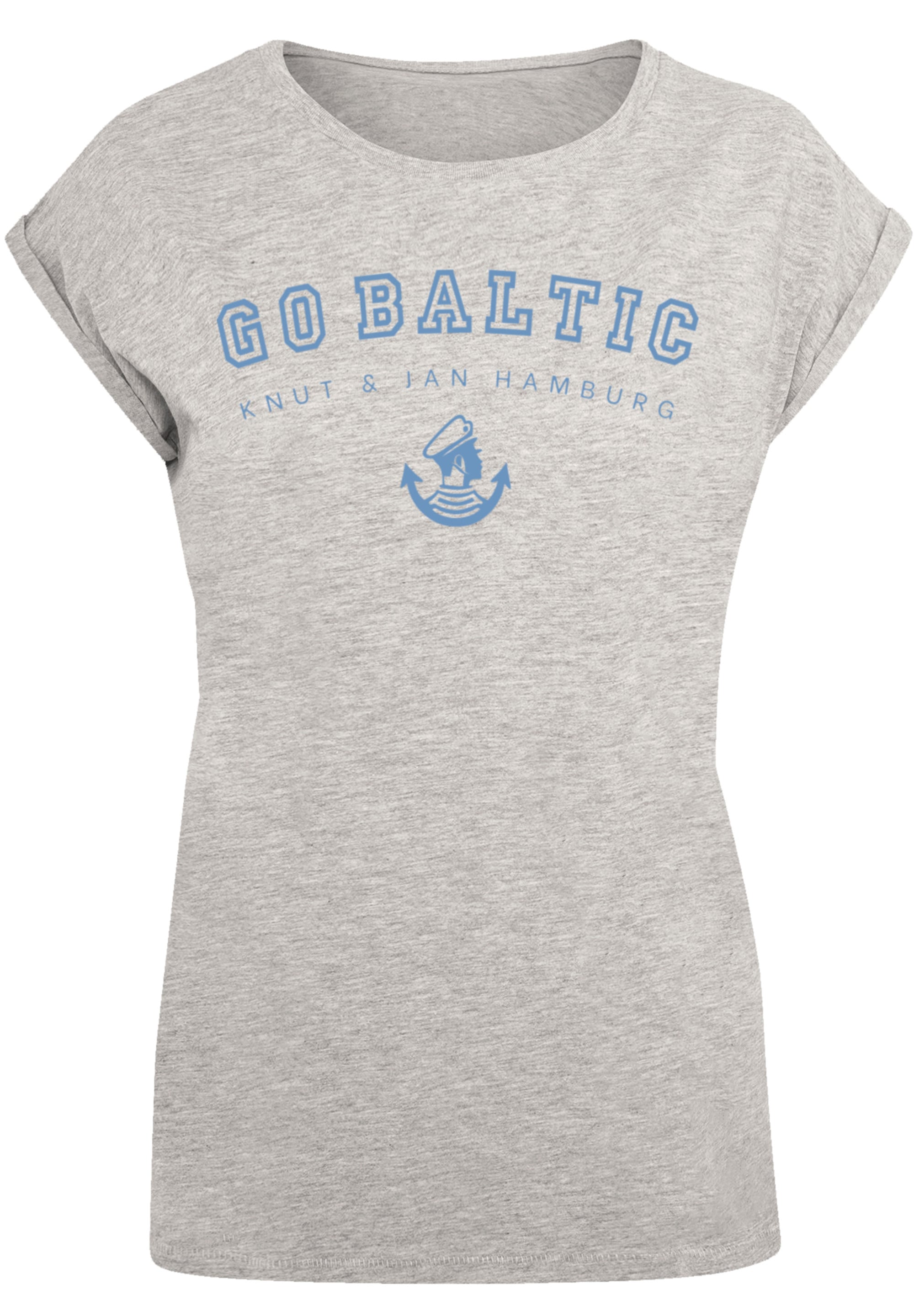 F4NT4STIC T-Shirt »Go Baltic Ostsee Knut & Jan Hamburg«, Print