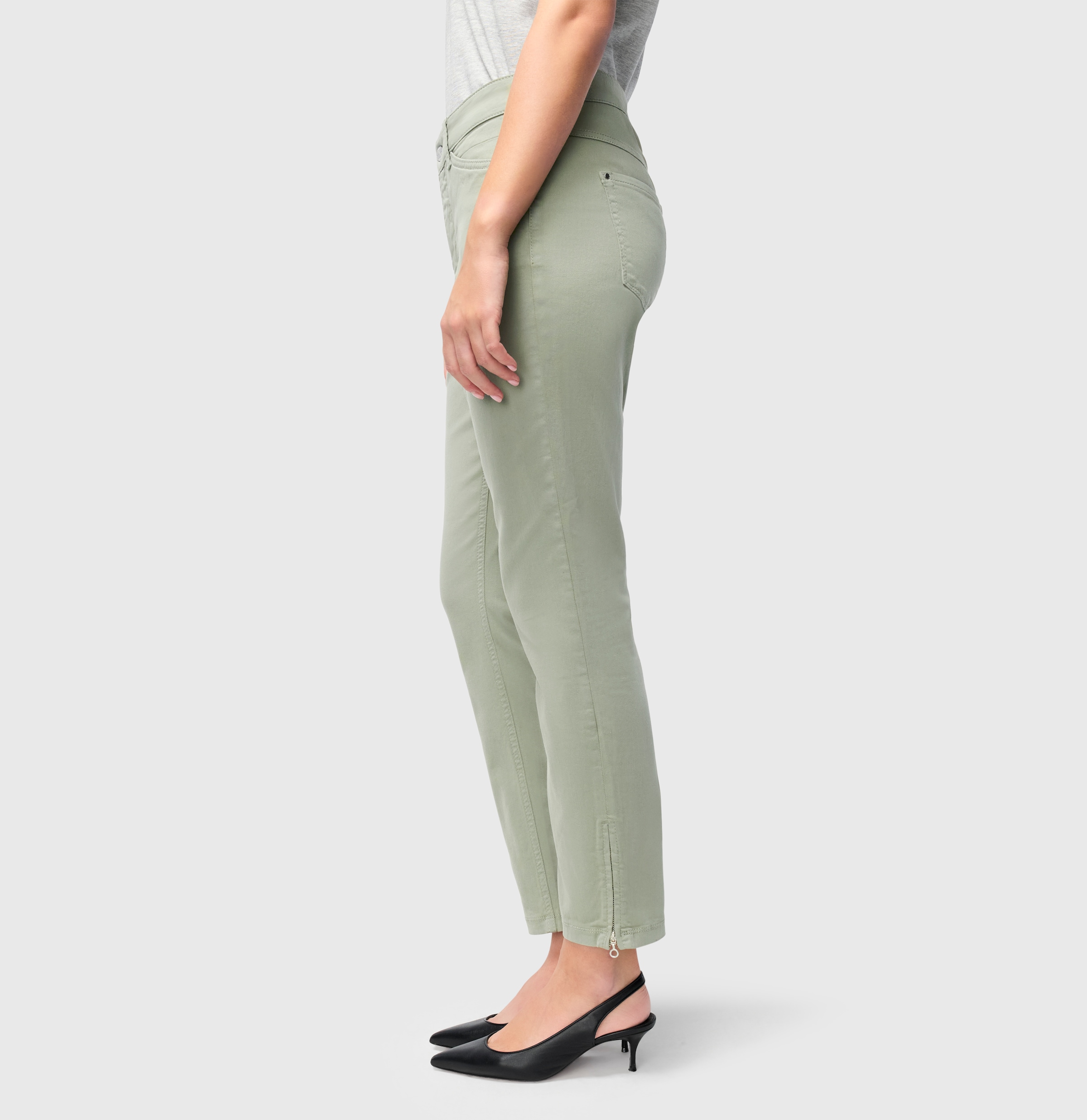 MAC 7/8-Jeans »Dream Chic«, verkürzte Form mit Reißverschluss