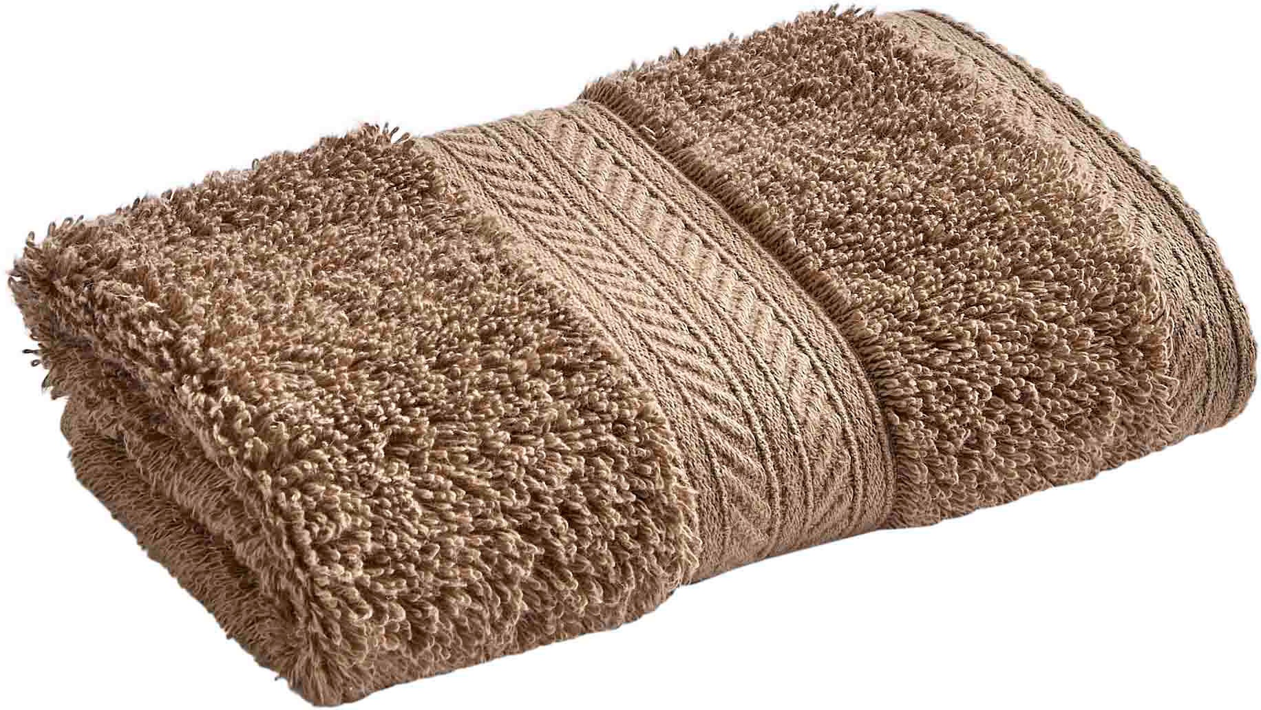 Waschlappen CHRISTY, B:33cm L:33cm, braun, Walkfrottier, Waschlappen, "RENAISSANCE", Premium-Waschlappen in Luxusqualität, 675g/m², 33x33cm, 6er Set