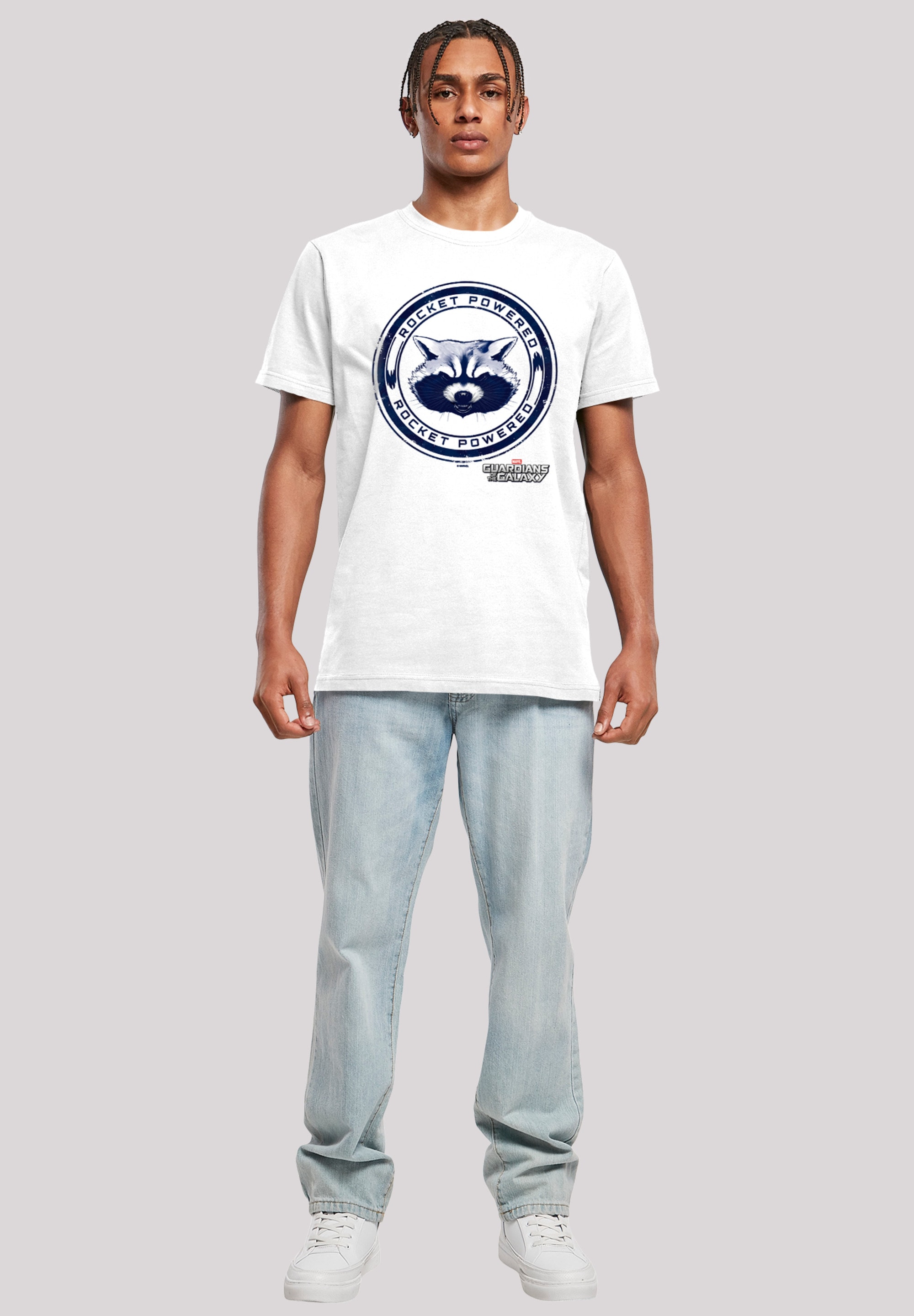 F4NT4STIC T-Shirt »Marvel Guardians Of The Galaxy Rocket Powered«, Herren,Premium Merch,Regular-Fit,Basic,Logo Print