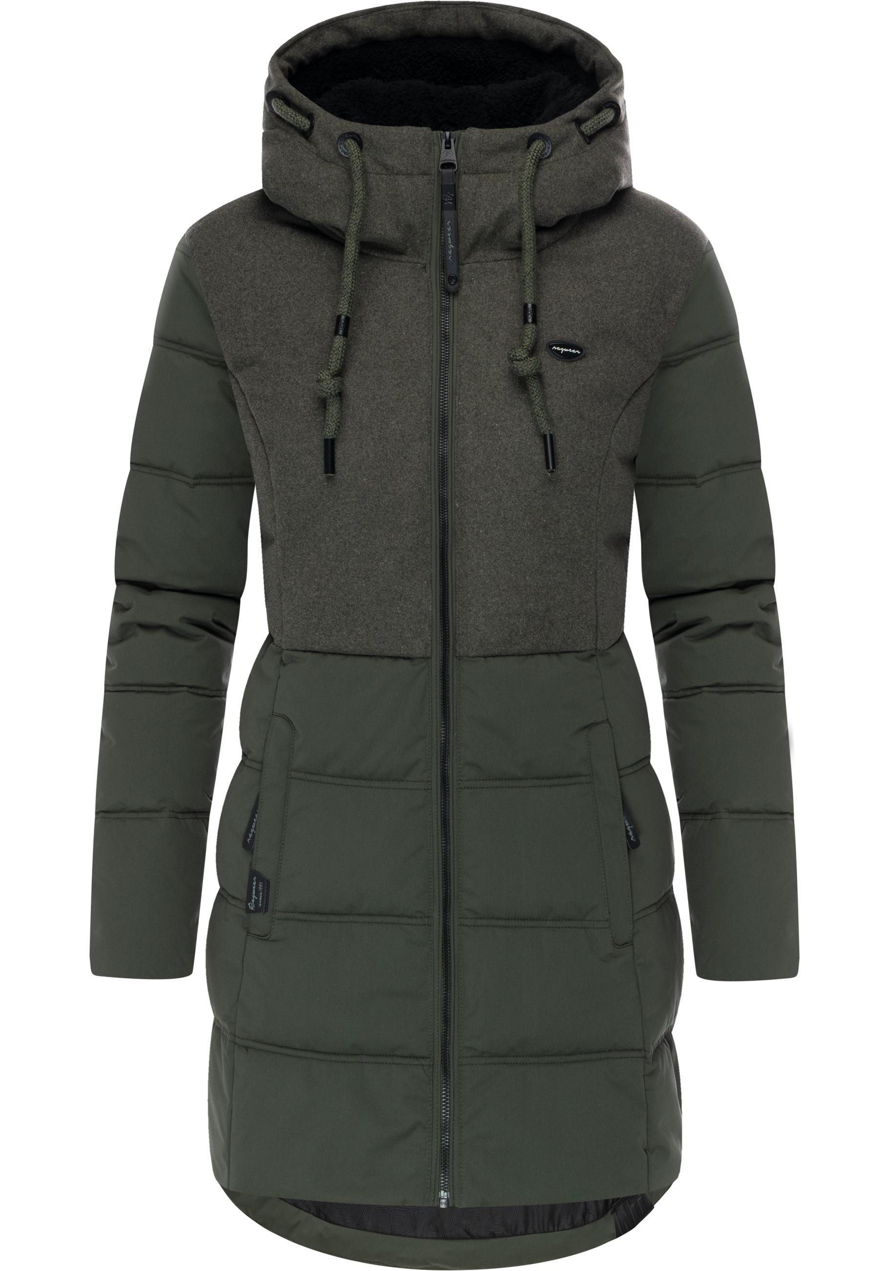Ragwear Winterjacke "Ashani Block Intl." mit Kapuze stylischer Winterparka günstig online kaufen