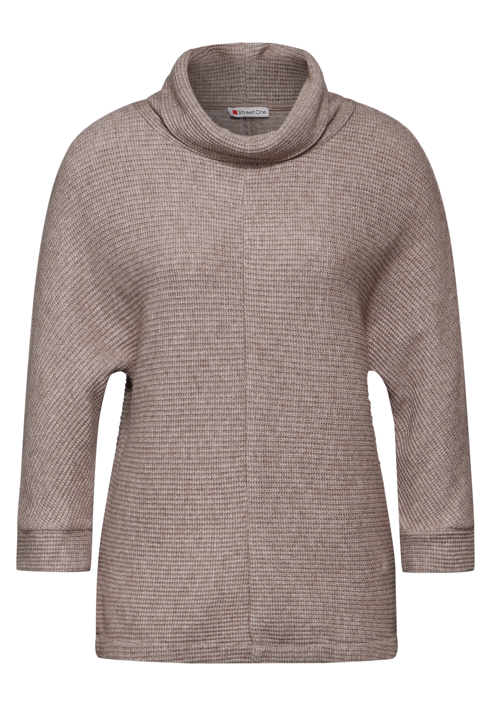 STREET ONE Rollkragenshirt, mit Schalkragen