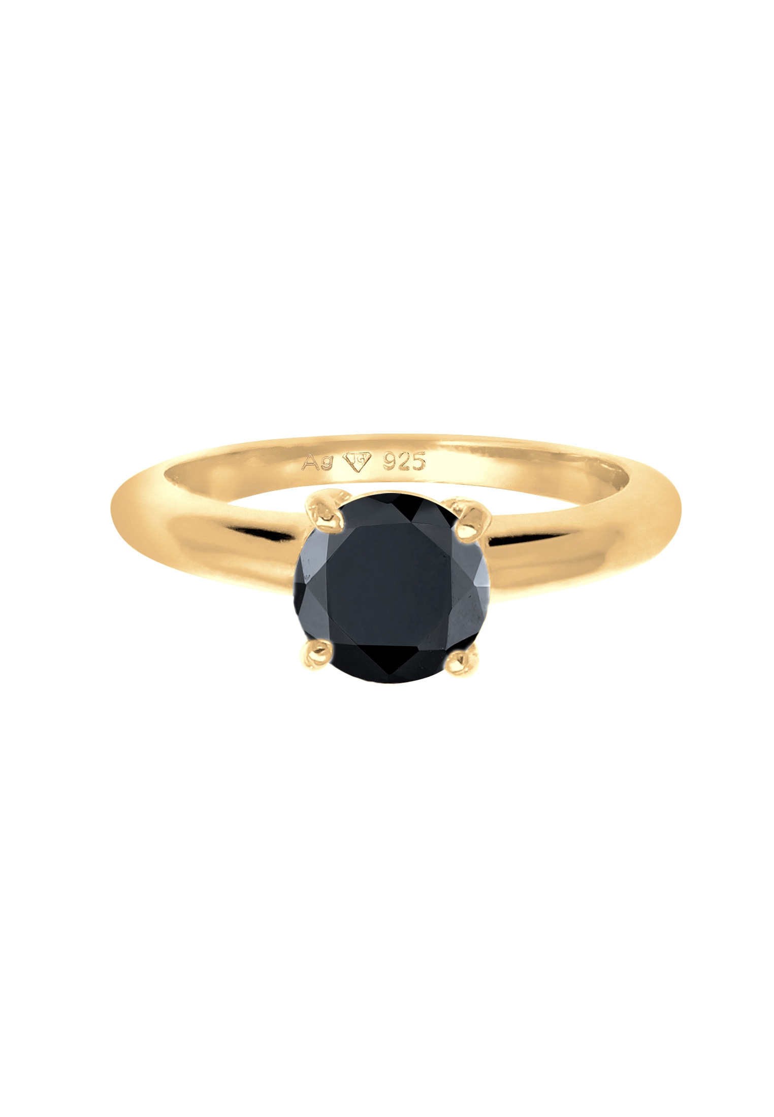 Elli Fingerring »Solitär Klassisch Zirkonia Verlobung 925 Silber«