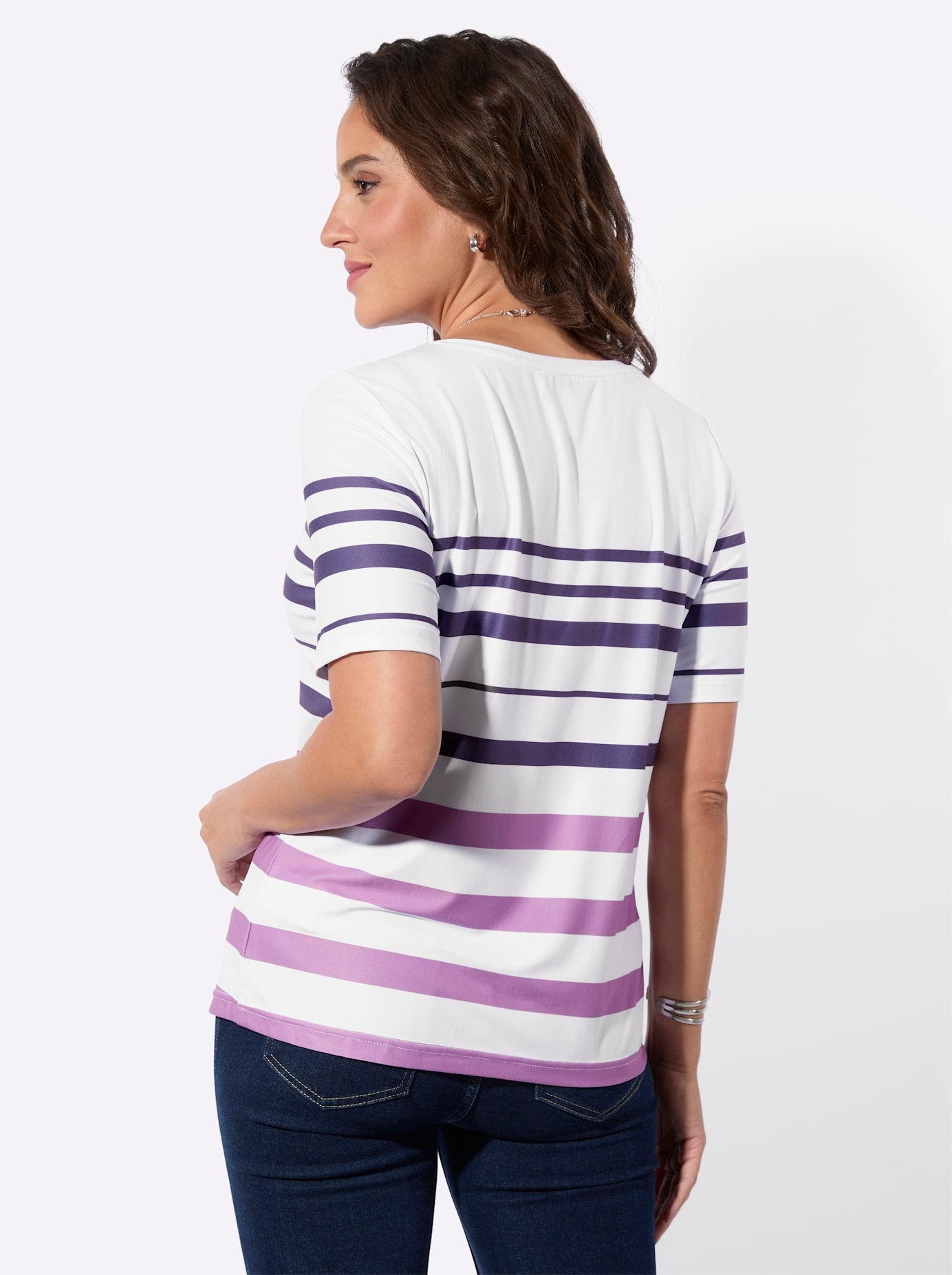 Casual Looks Kurzarmshirt "Ringelshirt" 1 tlg. günstig online kaufen