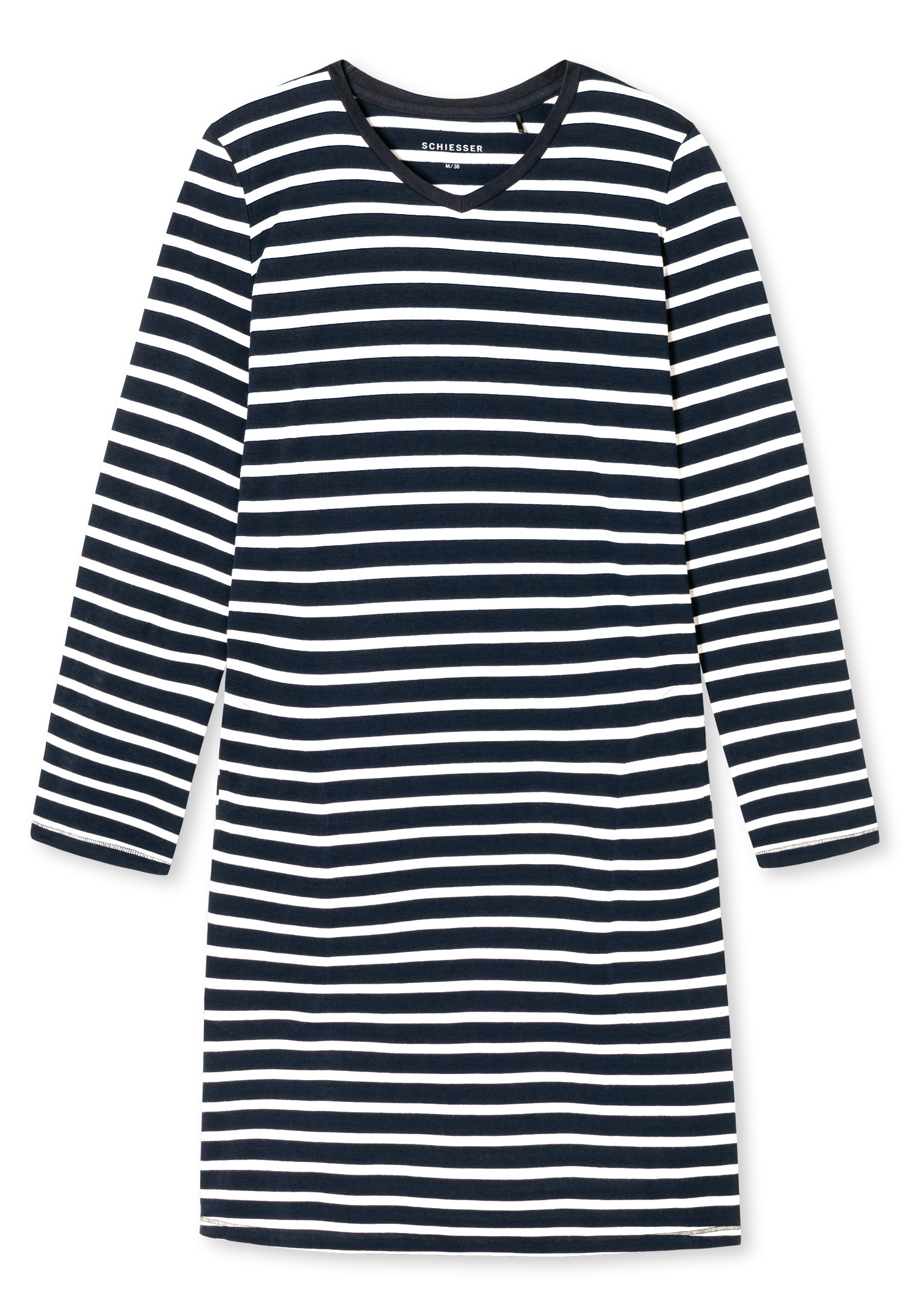 Schiesser Nachthemd »Casual Essentials« Packung,  Außentaschen mit leichtem V-Ausschnitt