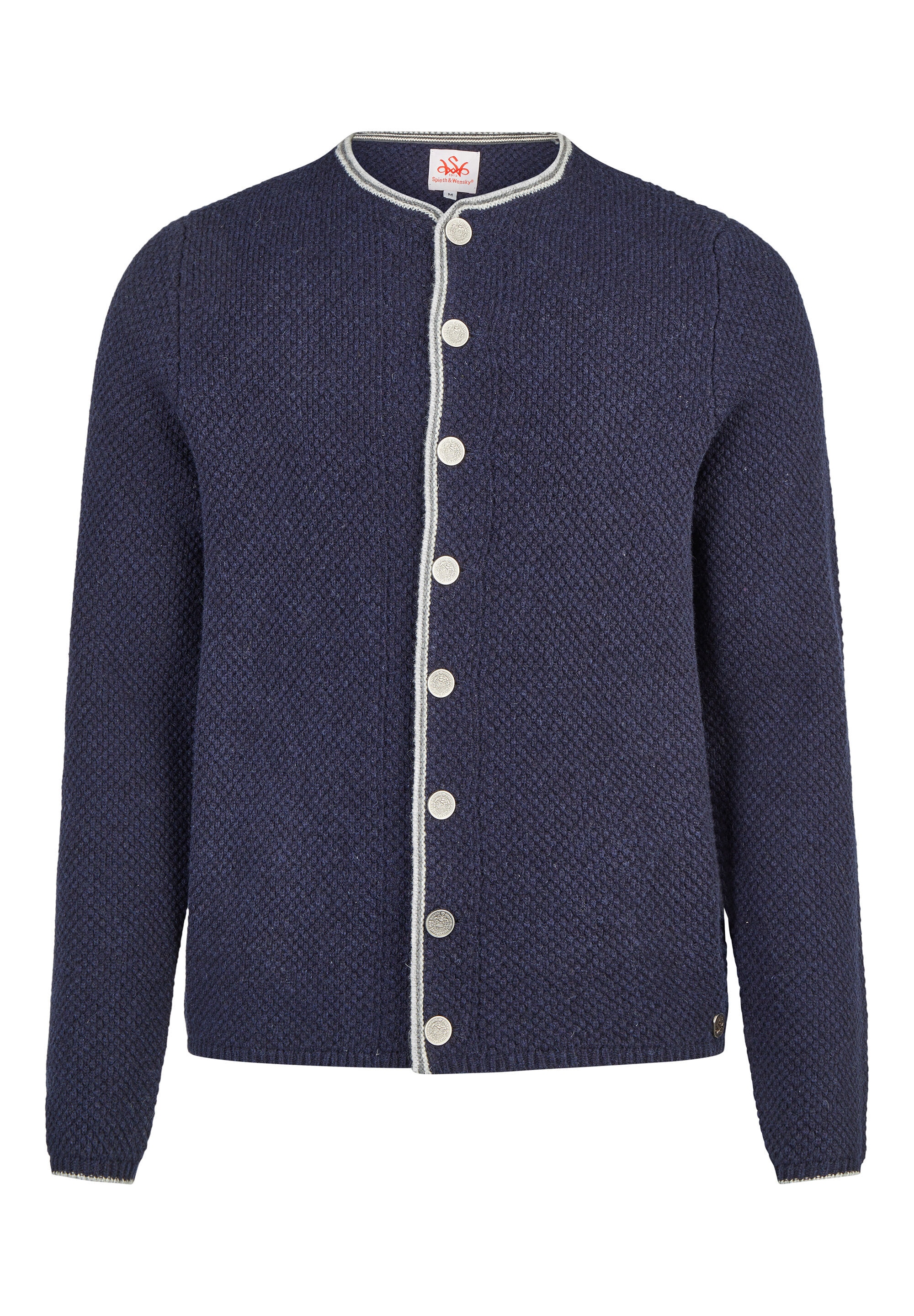 Spieth & Wensky Trachtenstrickjacke "Spieth & Wensky Strickjacke Klemens" mit Stehkragen