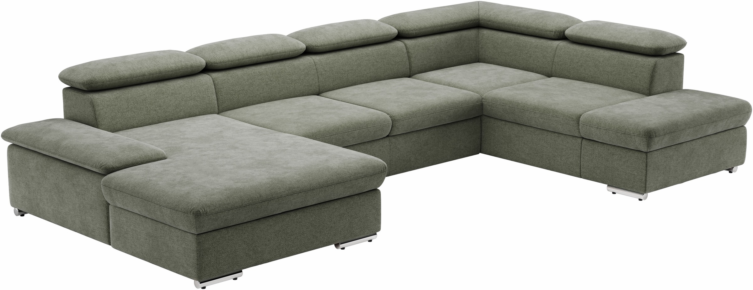 Thumbnail - sit&more Wohnlandschaft "Valantine U-Form, B: 349 cm" mit Arm- & Kopfteilverstellung, optional mit Bettfunktion