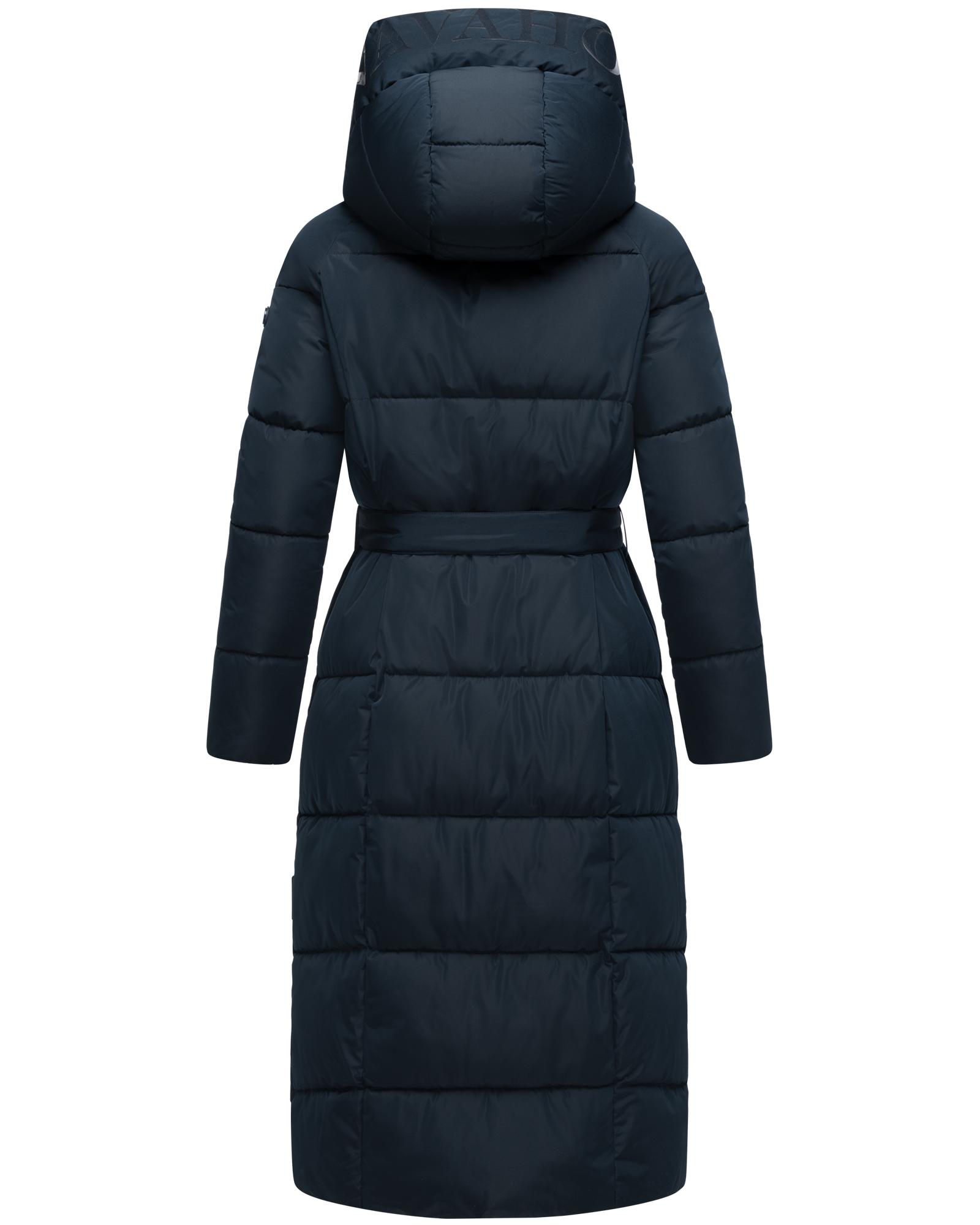 Thumbnail - Navahoo Steppmantel "Eisblick 14" Gesteppter Damen Mantel mit Taillengürtel