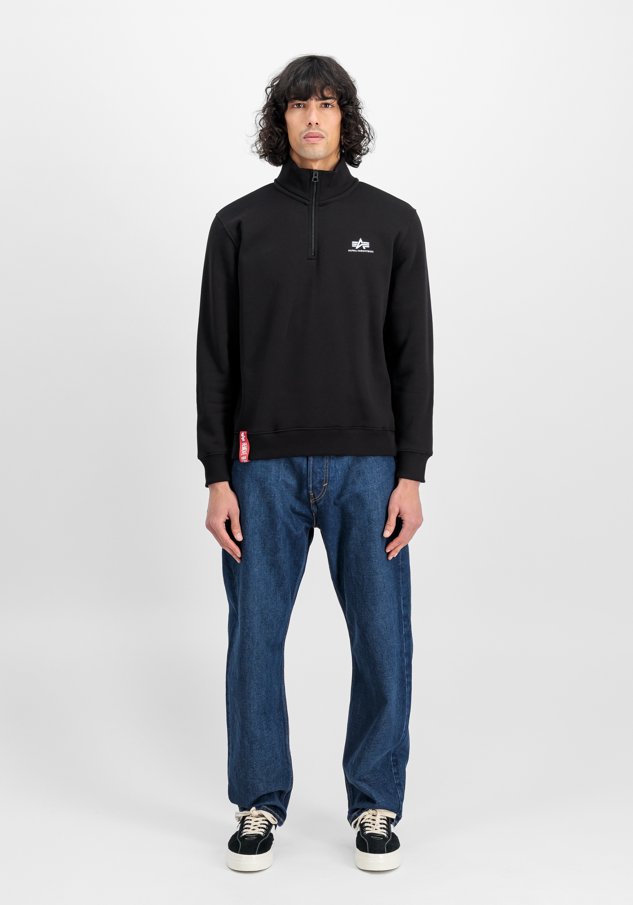 Thumbnail - Alpha Industries Sweater "Half Zip Sweatshirt SL"