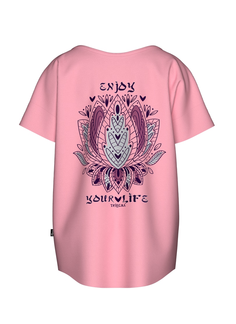 Trigema T-Shirt »TRIGEMA Oversized T-Shirt mit Printmotiven«, (1 tlg.)
