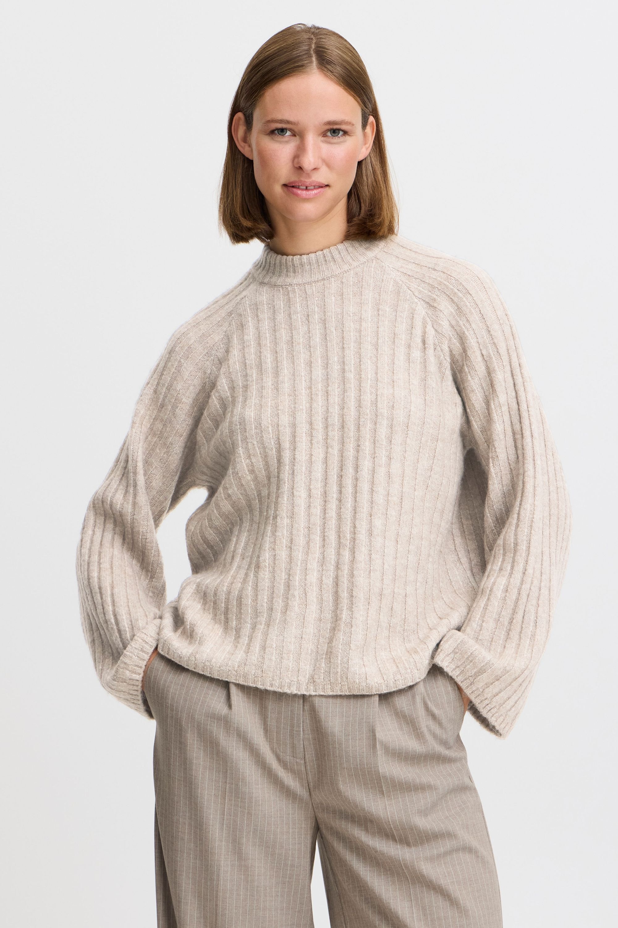 b.young Strickfleece-Pullover »Strickpullover BYMARIANNE JUMPER -«