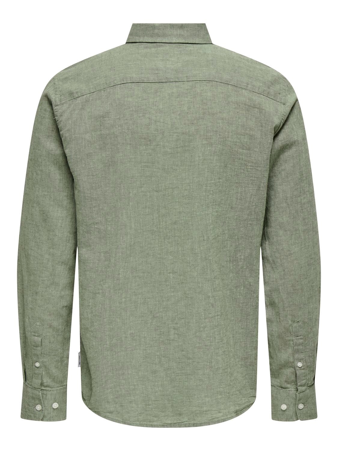 ONLY & SONS Langarmhemd »ONSCAIDEN LIFE REG LS 1 PKT SHIRT NOOS«