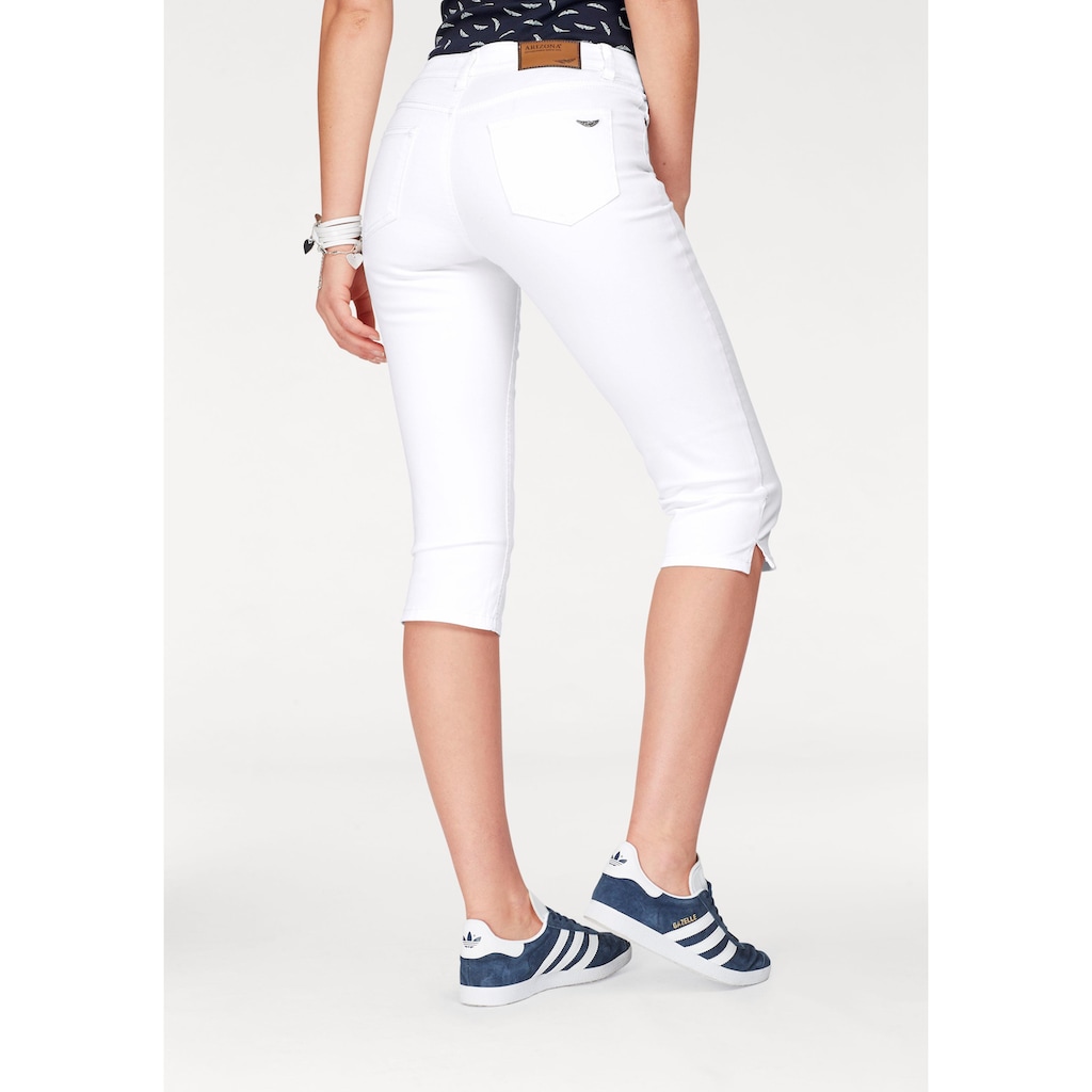 Arizona Caprijeans »mit Schlitz am Saum«, High Waist