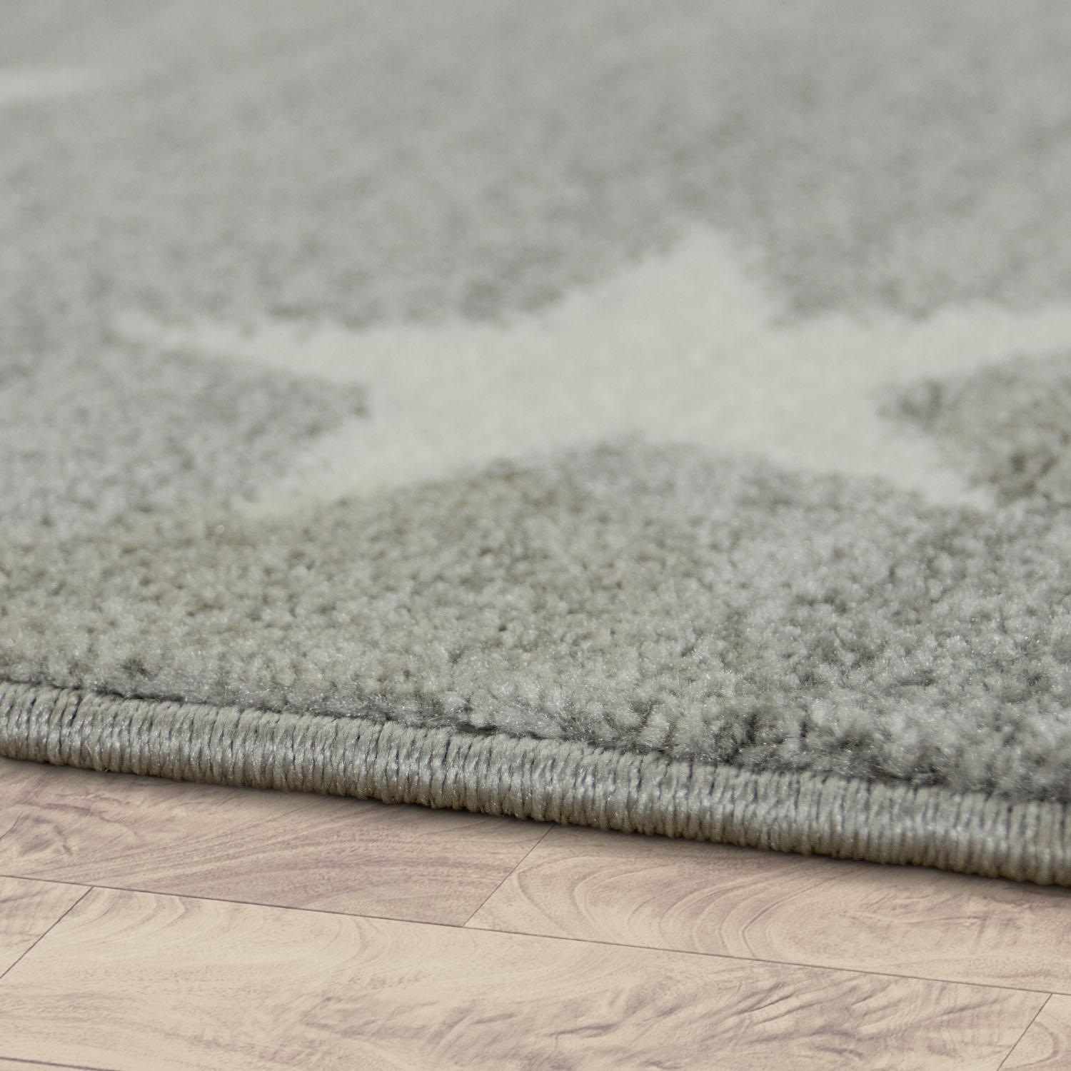 Paco Home Kinderteppich »Capri 315«, rechteckig, 9 mm Höhe, Kurzflor, Motiv Sterne, Pastell-Farben, Kinderzimmer