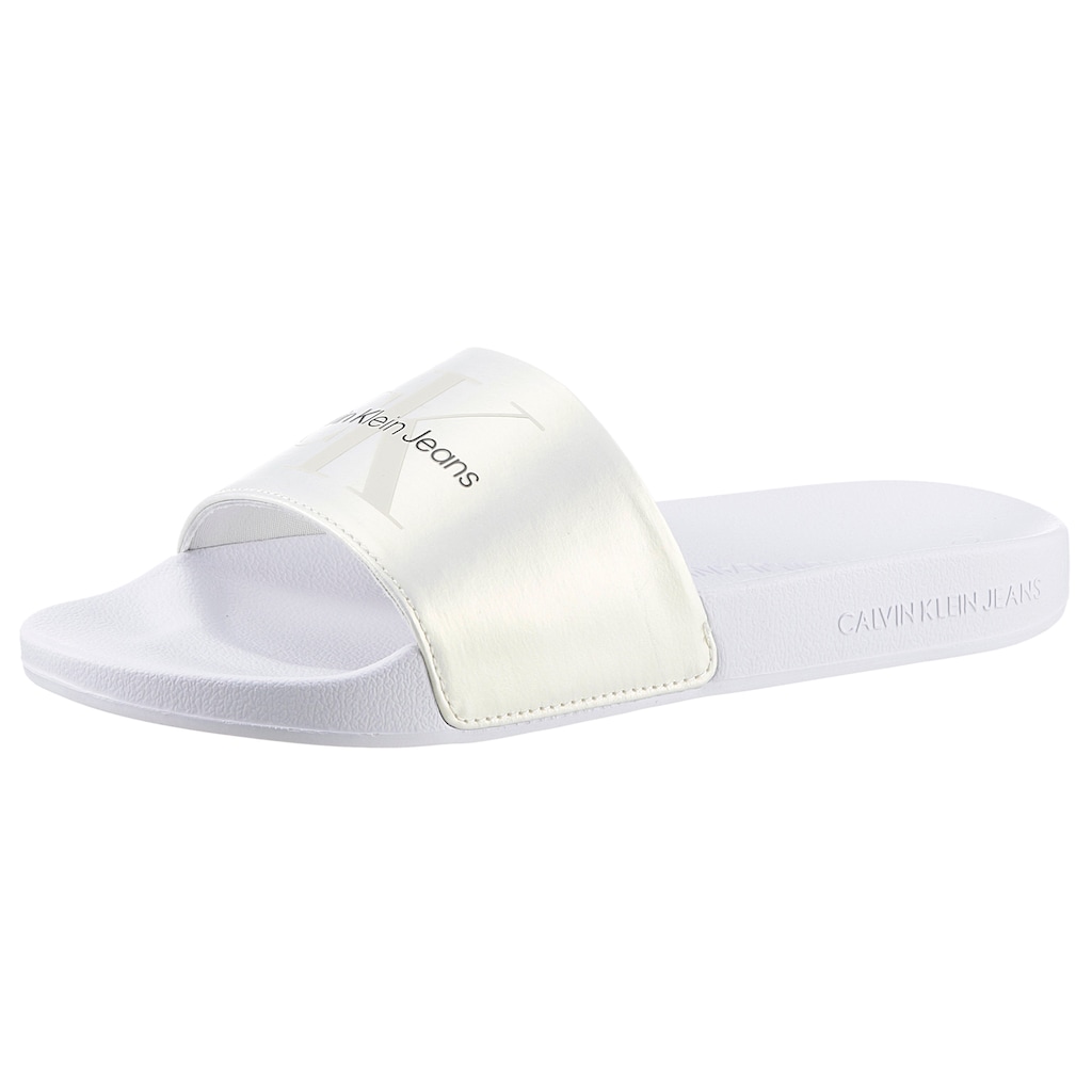 Calvin Klein Jeans Pantolette »SLIDE NY PEARL«