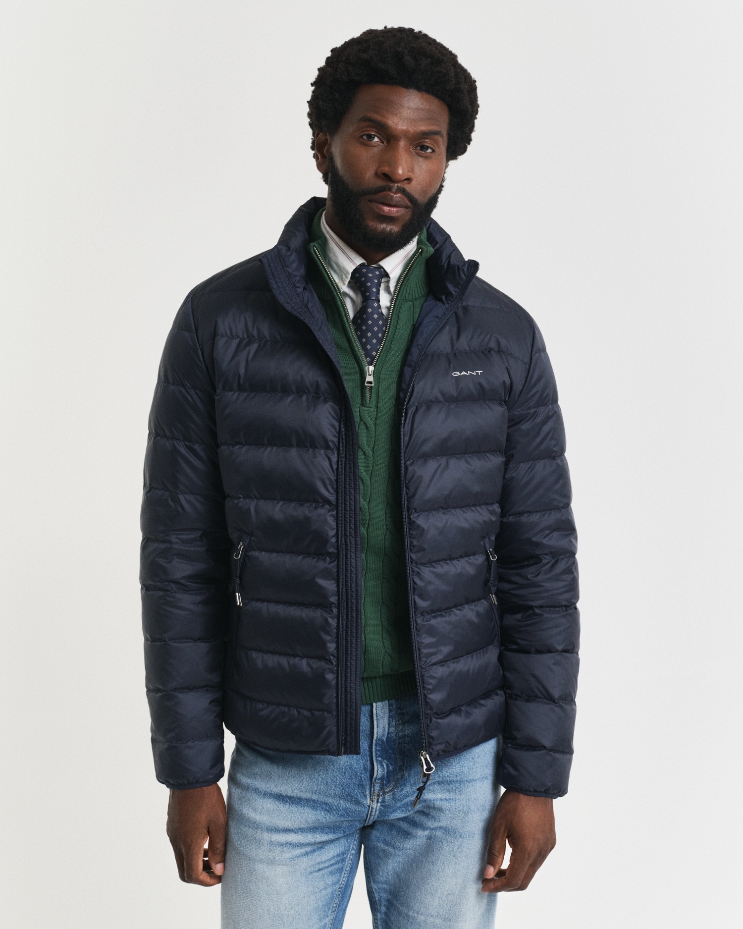 Gant Steppjacke »LIGHT DOWN JACKET«, 2-Wege-Reißverschluss, Übergangsjacke, regular fit