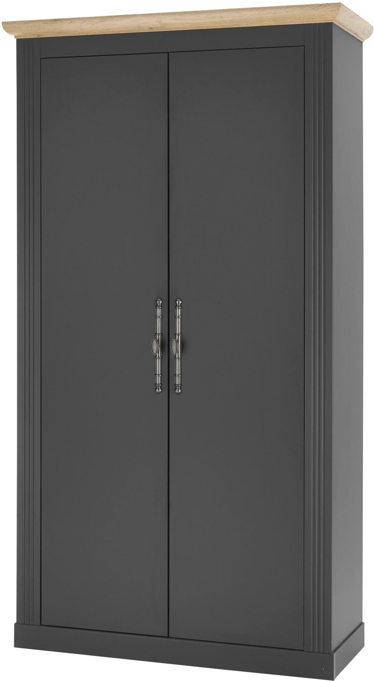 OTTO home Schuhschrank "Westminster, Schrank im Landhausstil, Hochschrank, Garderobenschrank" Metallgriffe, viel Stauraum, in 2 Farben erhältlich, 203 cm hoch
