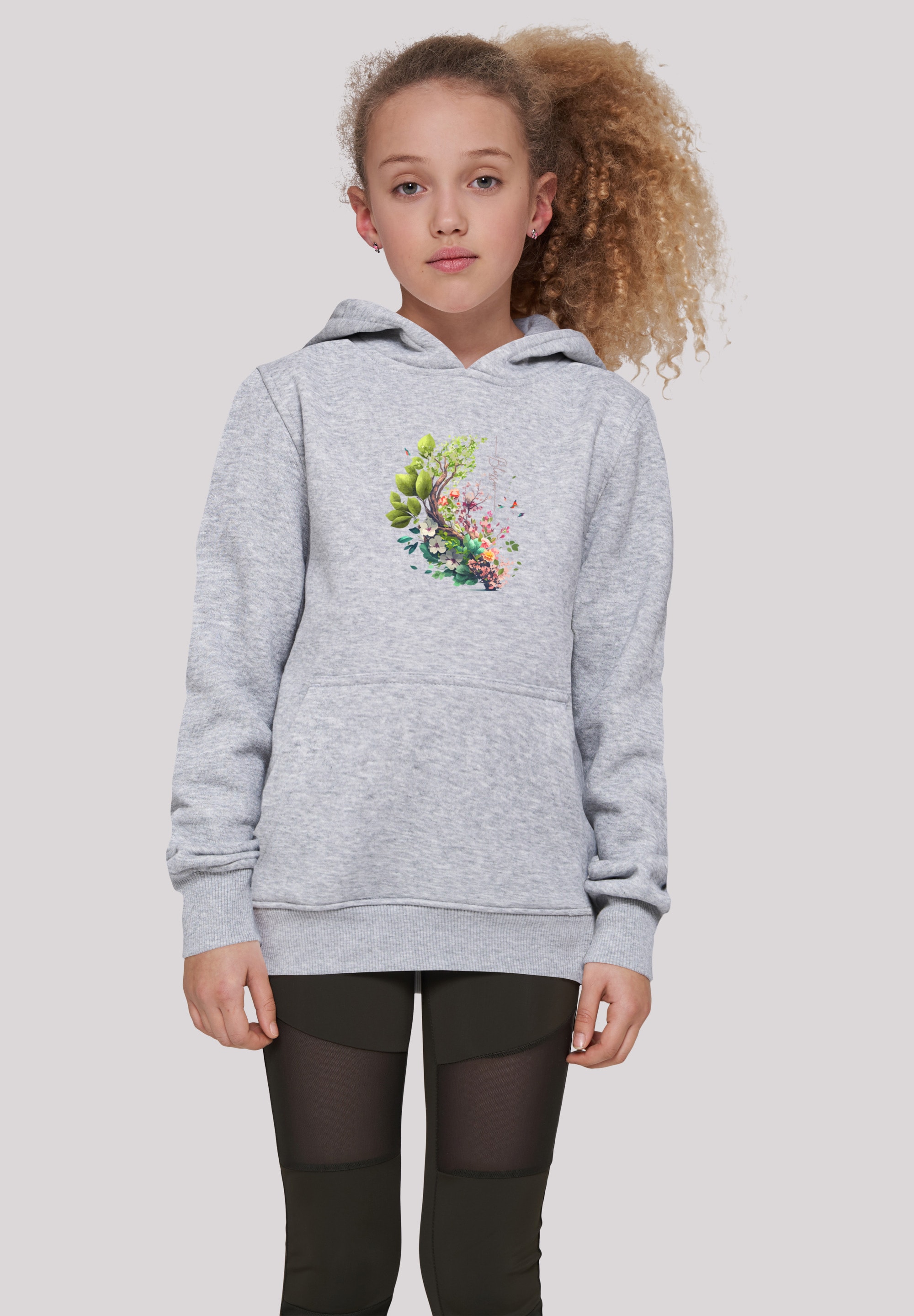 Kapuzenpullover mit Friday | Hoodie«, BAUR Black Blumen Print »Baum F4NT4STIC