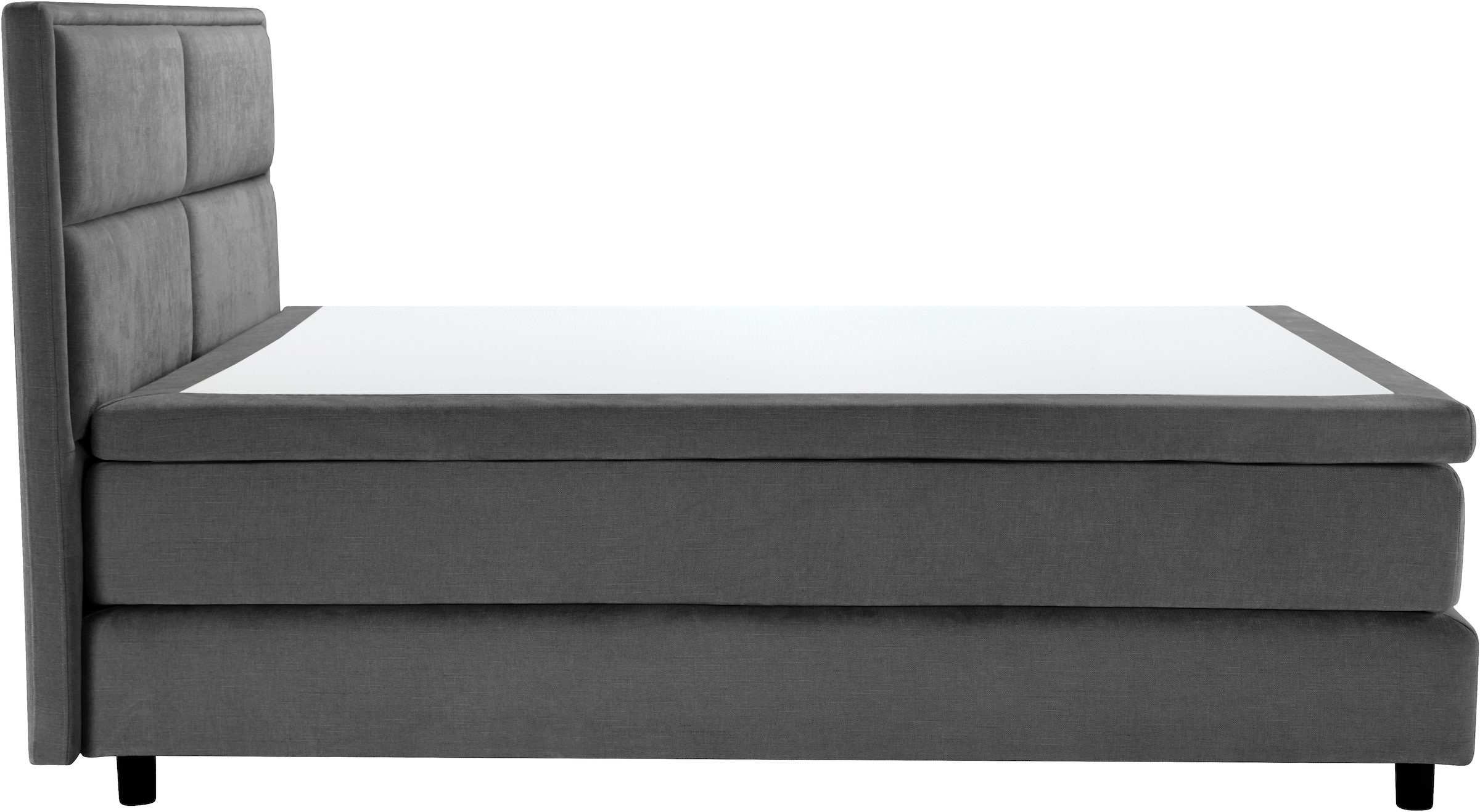 OTTO home Boxspringbett »VIVIANNE, Polsterbett mit 7-Zonen-Taschenfederkernmatratze H3« erhältlich in den Farben anthrazit und beige