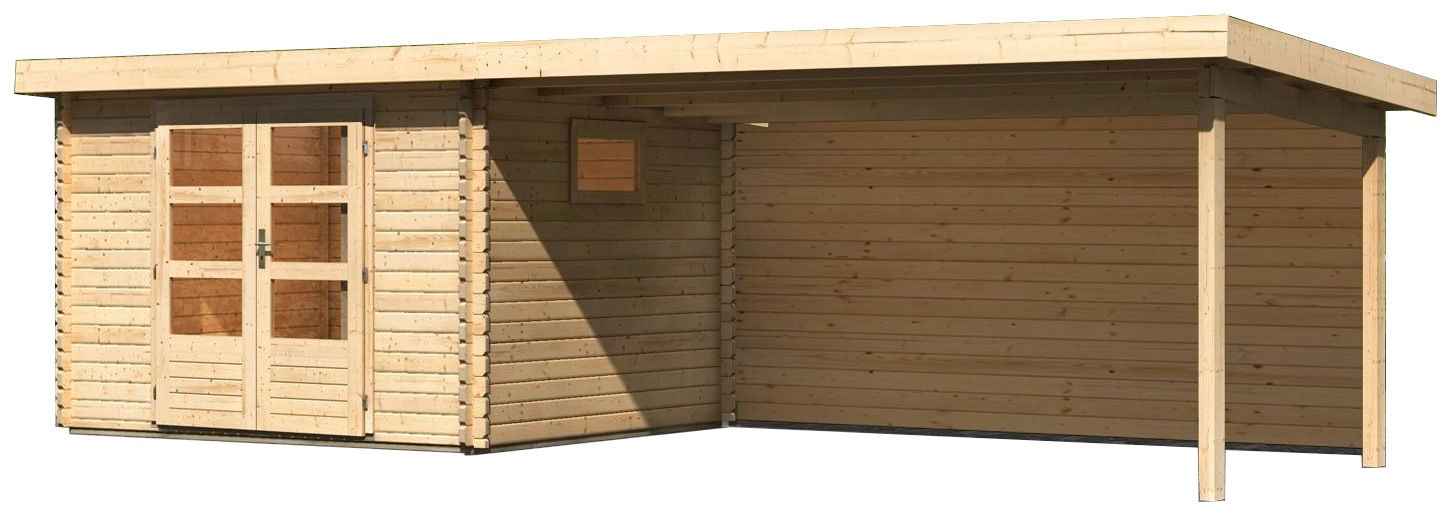 WOODFeeling Gartenhaus "Trittau 3", mit Anbaudach günstig online kaufen