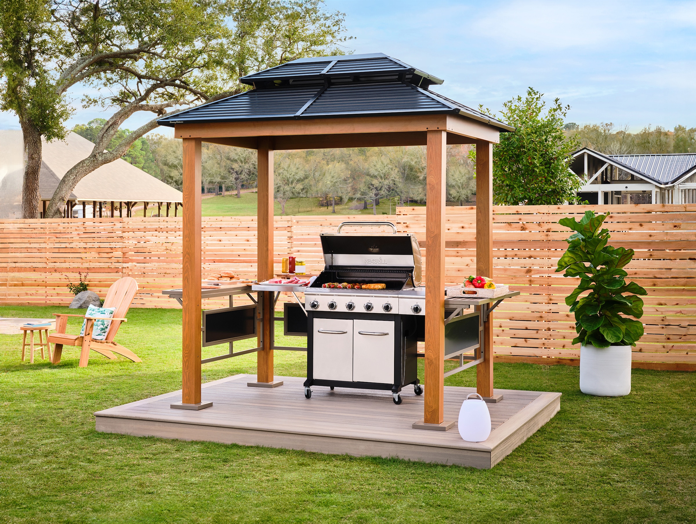 Sojag Grillpavillon »»Maui« Holzoptik«, 158x249x278 cm