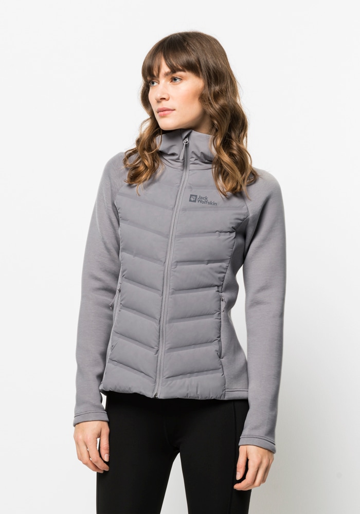 Jack Wolfskin Hybridjacke "TASMAN DOWN HYBRID W", mit Kapuze