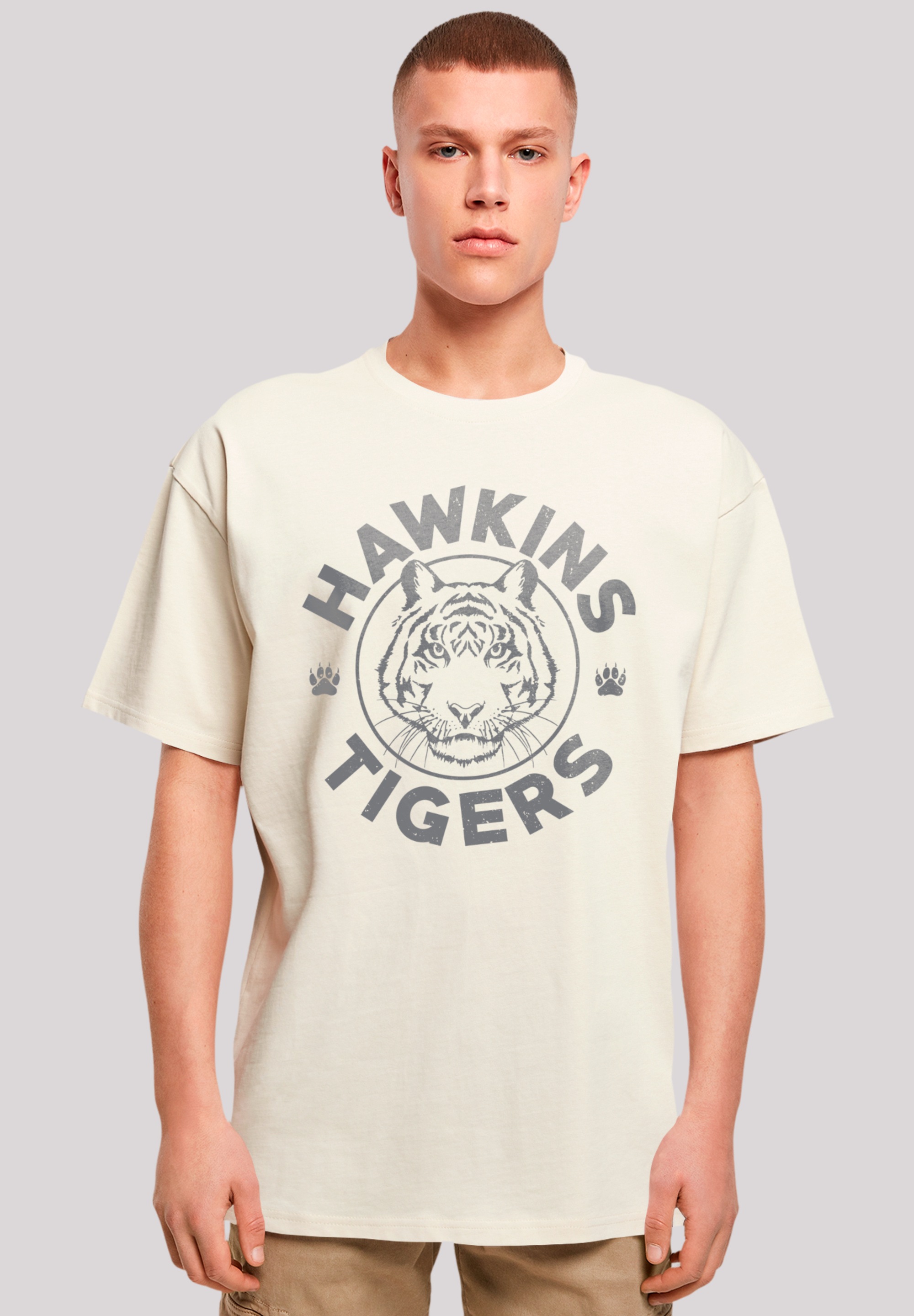 T-Shirt »Stranger Things Hawkins Grey Tiger«, Premium Qualität