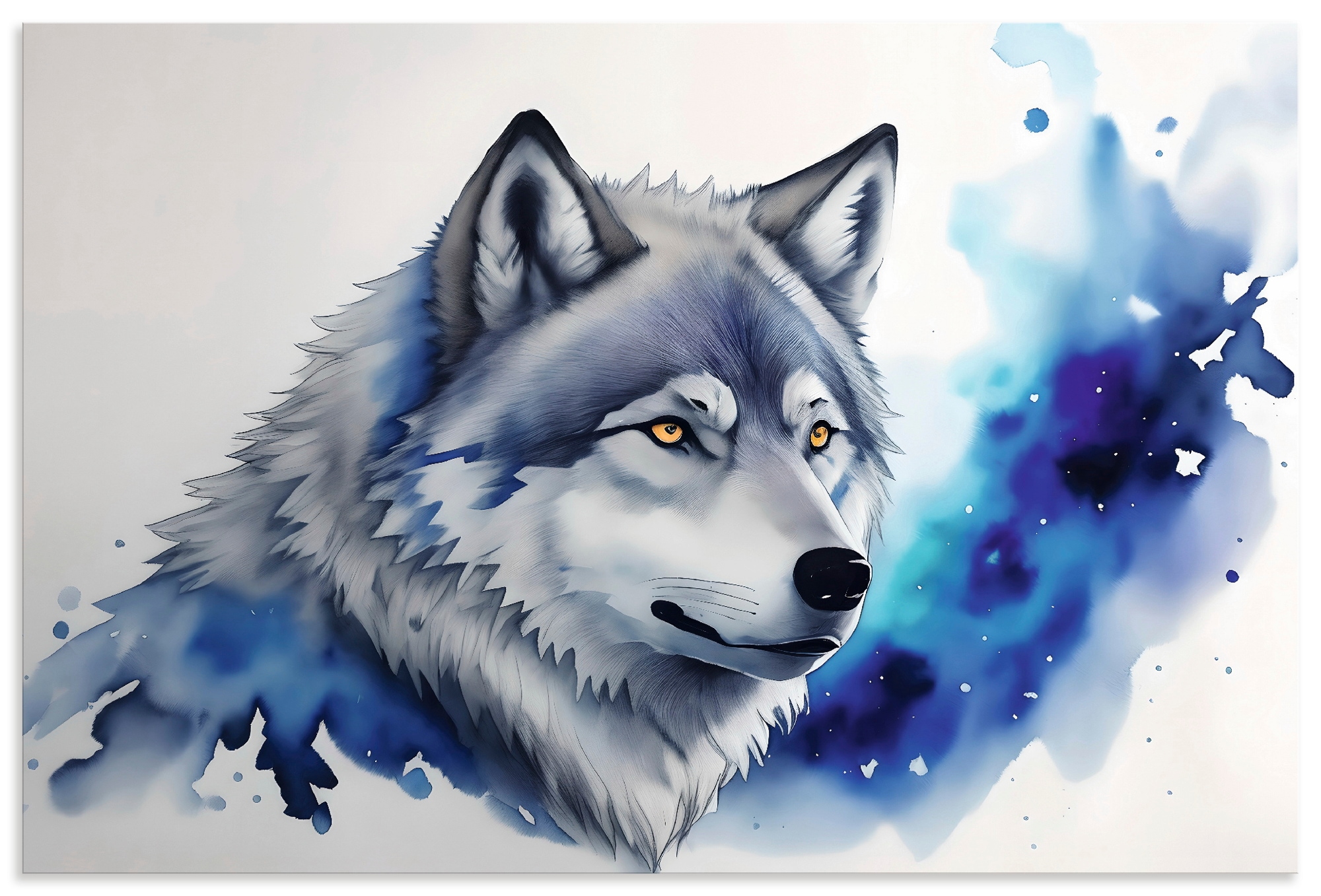 Artland Wandbild "Wolf" Wolfbilder 1 Stk. tlg. als Alubild, Leinwandbild, Poster, Wandaufkleber in verschied. Größen