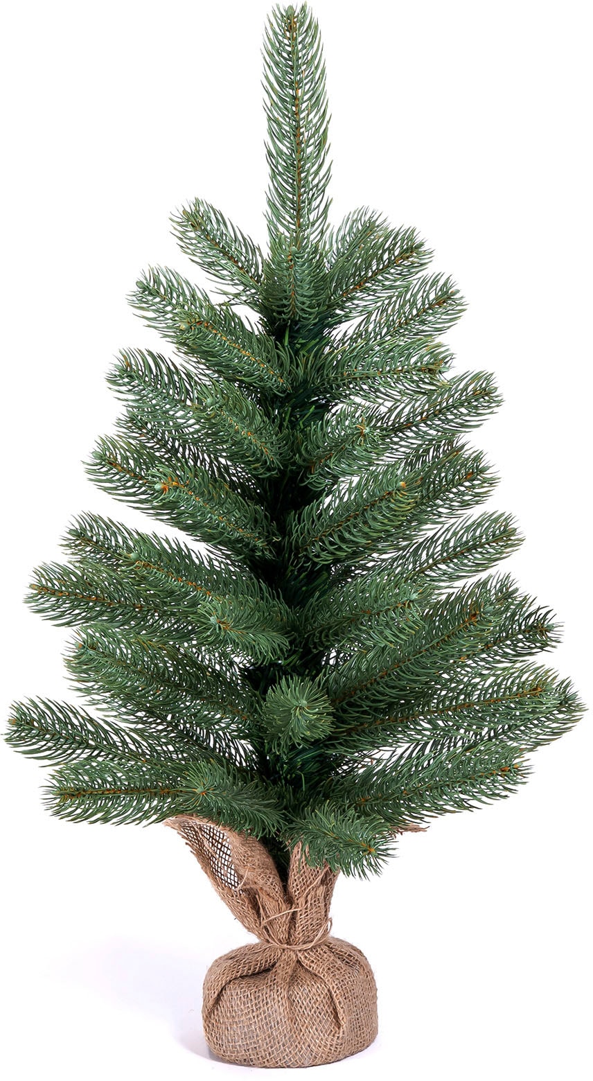 IC Winterworld Künstlicher Weihnachtsbaum »Tannenbaum, | künstlicher Jutebeutel Christbaum«, kaufen Nordmanntanne, um mit BAUR Weihnachtsdeko den Betonfuß