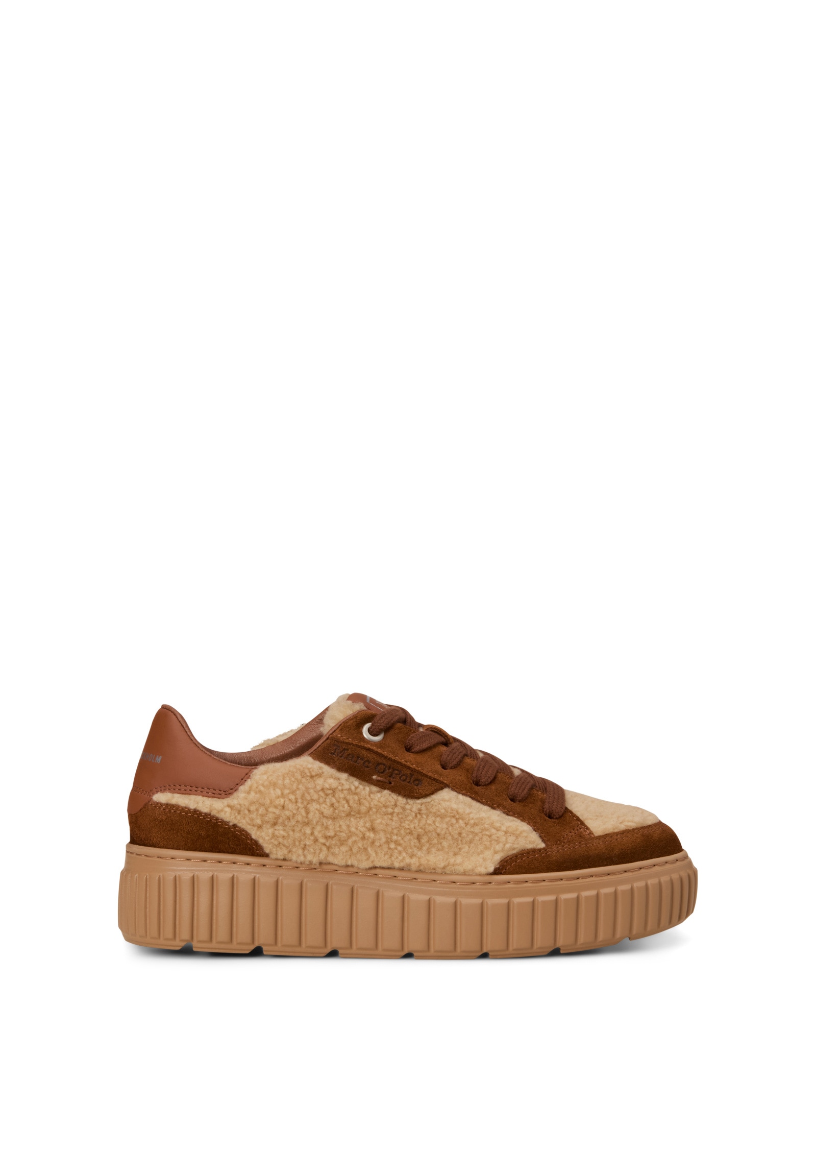 Marc O'Polo Sneaker »aus Teddyfell mit Echtleder-Details«