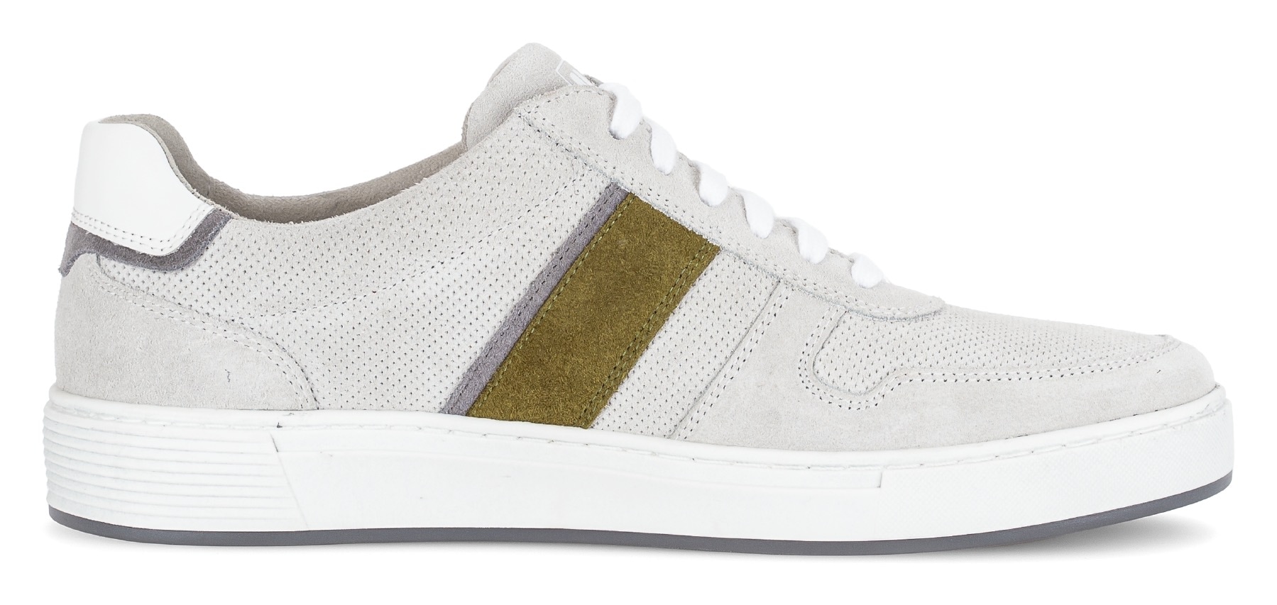 Pius Gabor Sneaker, Freizeitschuh, Halbschuh, Schnürer mit Kontrastbesätze, Weite G
