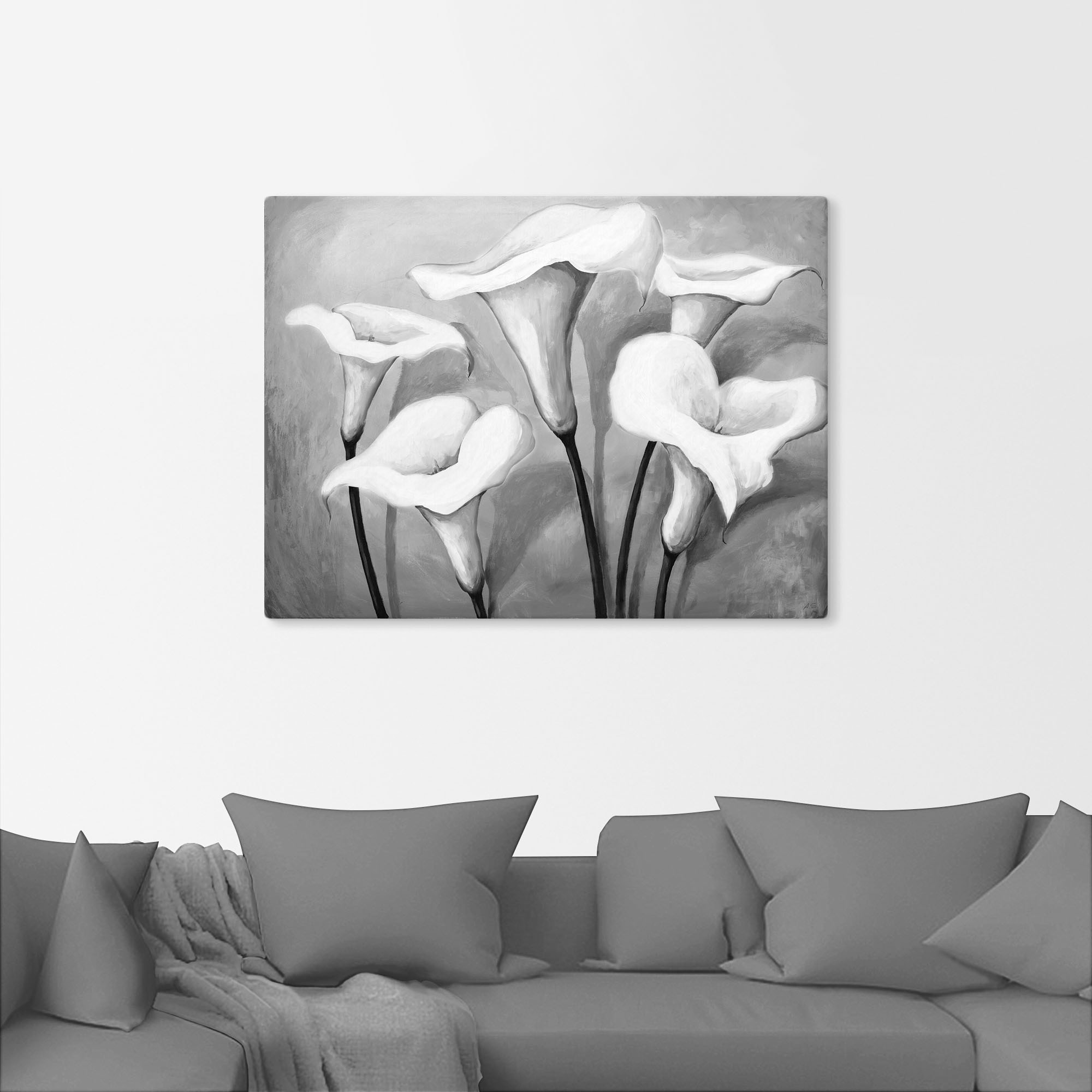 Artland Wandbild "Callas II", Blumen, (1 St.), als Leinwandbild, Poster in günstig online kaufen