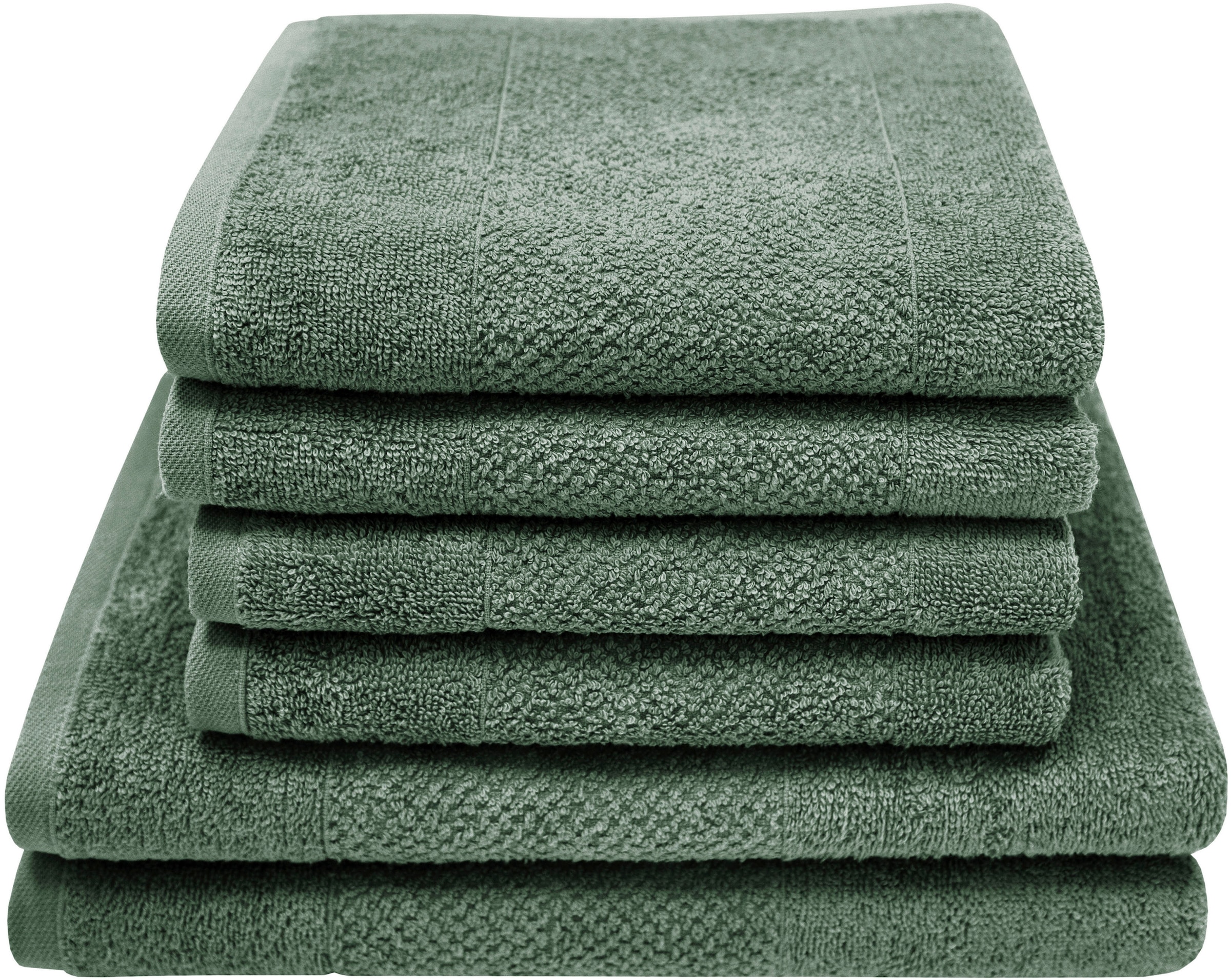 Dyckhoff Handtuch Set "Popcorn Streifen" Set 6 Stk. Walkfrottier 2 Badetüch günstig online kaufen