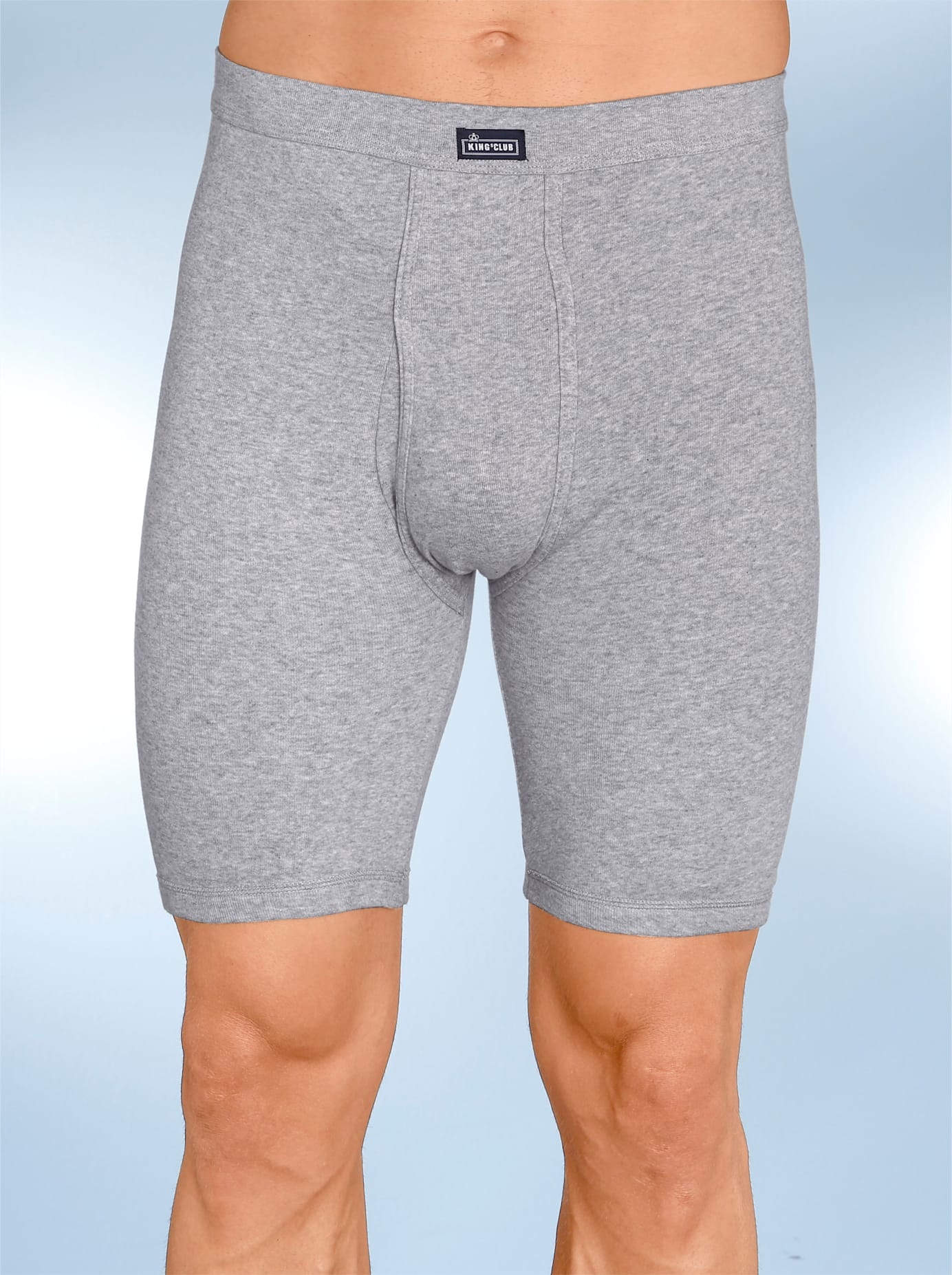 KINGS CLUB Herren Schlüpfer, Gr. 10, grau, 100% Baumwolle, Unterhosen