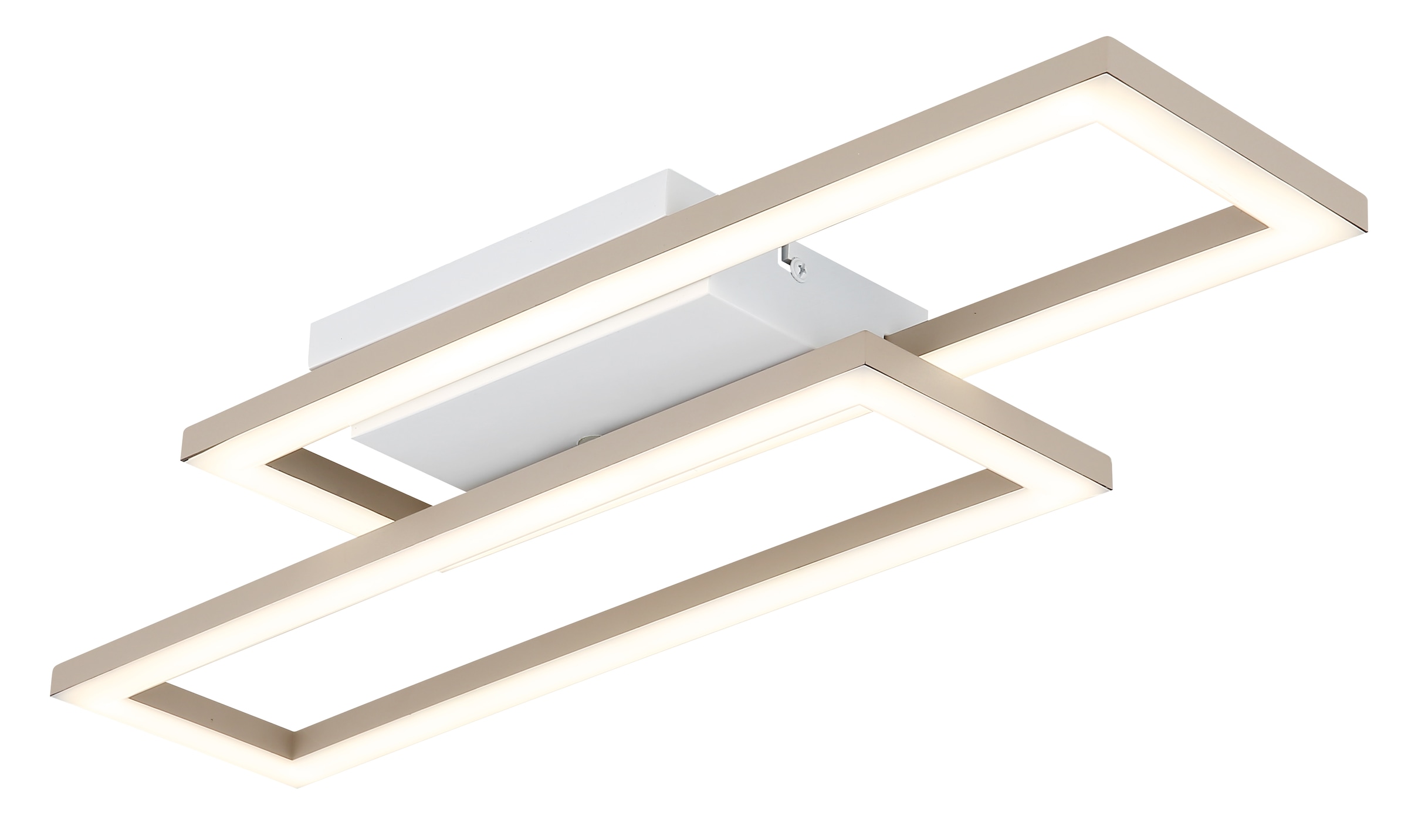 GLOBO LIGHTING Deckenleuchte »WILTON« LED-Modul 1 Stk. Deckenleuchte Weiß/Sand, dimmbar, beweglich, LED 16W, 3 CCT