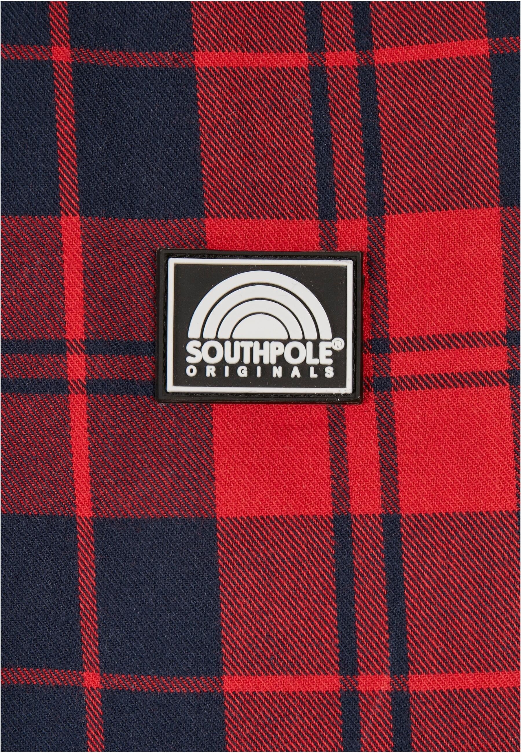 Southpole Allwetterjacke »Southpole Herren Southpole Check Flannel Sherpa Jacket«, (1 St.), ohne Kapuze