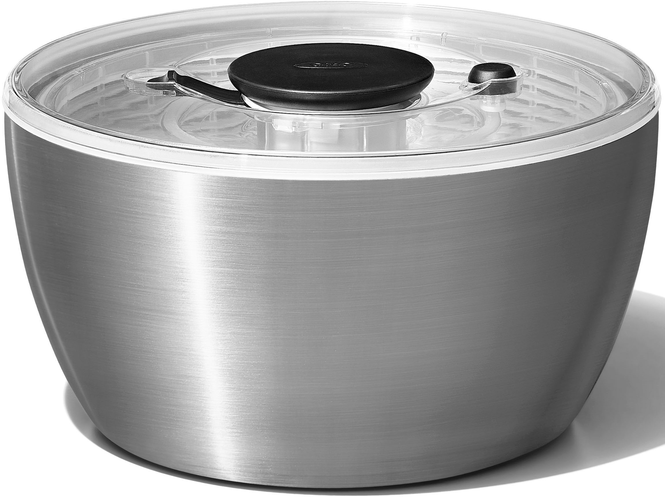 OXO SteeL Salatschleuder 6 Liter, Edelstahl