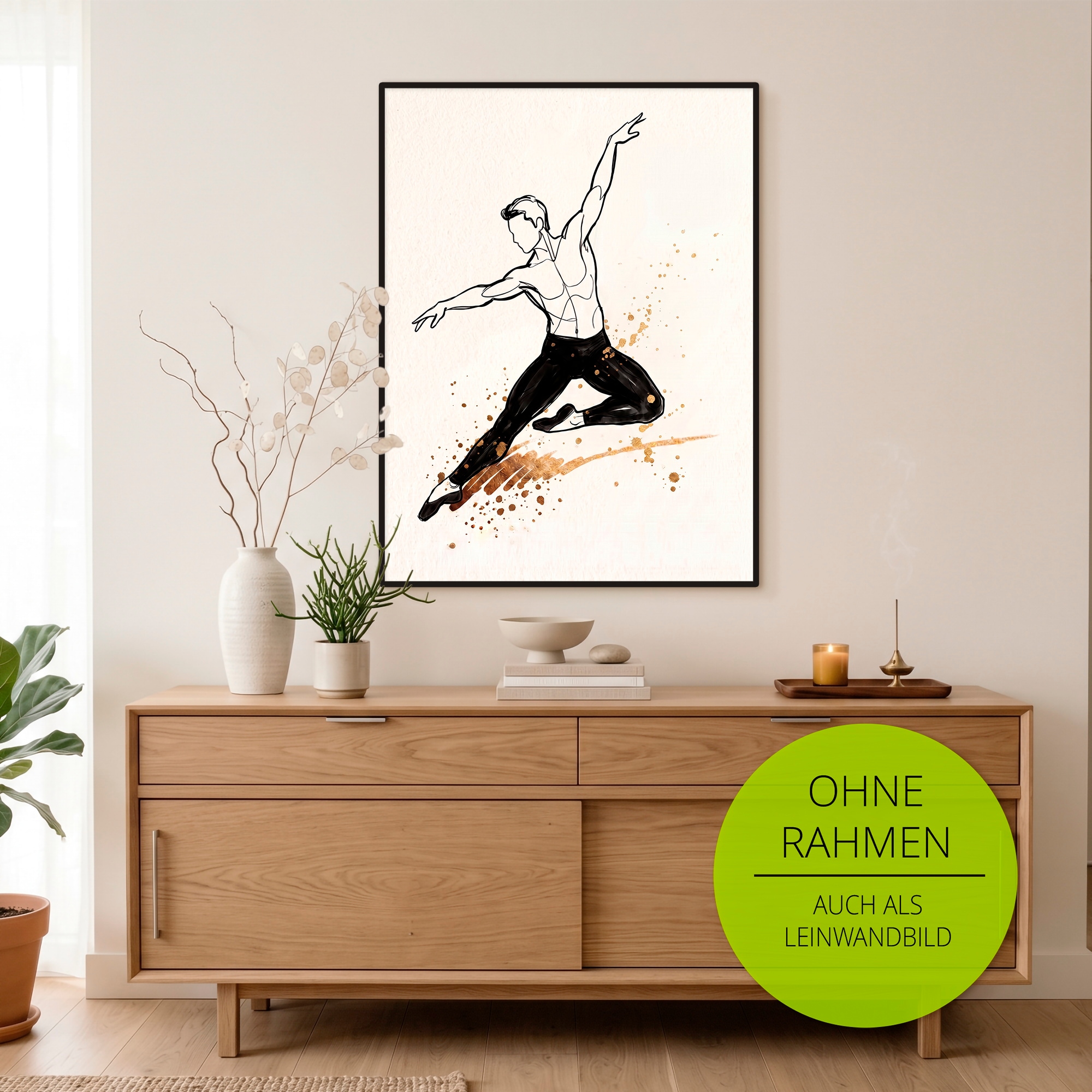 OTTO home Wandbild »Ballet III« Tanz 1 Stk. tlg. als Poster oder Leinwandbild in versch. Größen