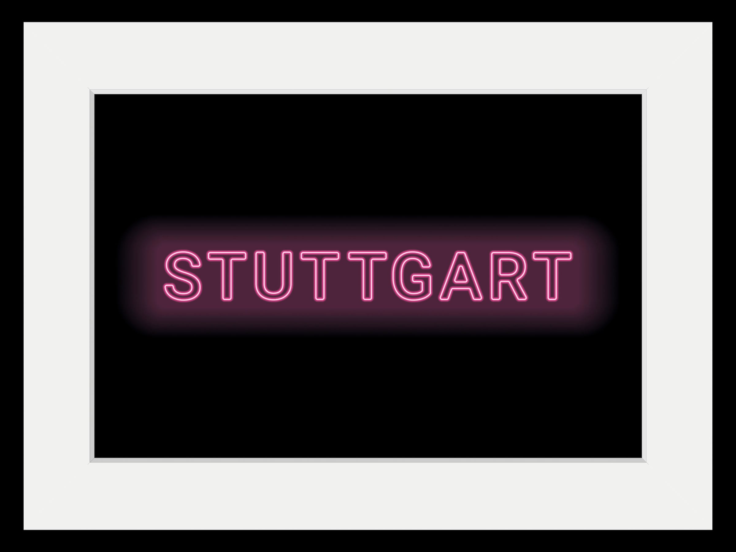 queence Bild "STUTTGART LIGHTS", Städte-Schriftzug, (1 St.), HD Premium Pos günstig online kaufen