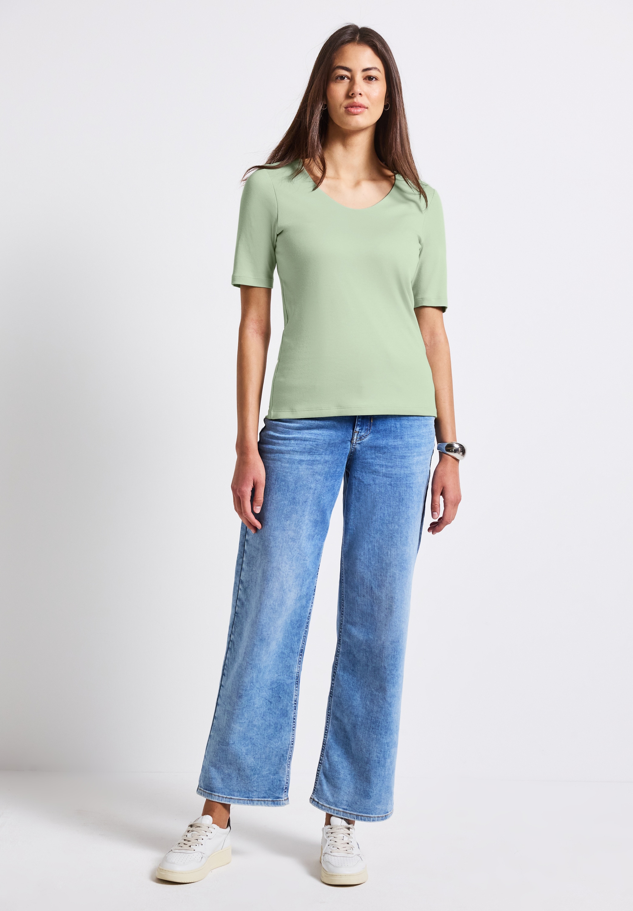 STREET ONE T-Shirt, im soften Baumwoll-Mix