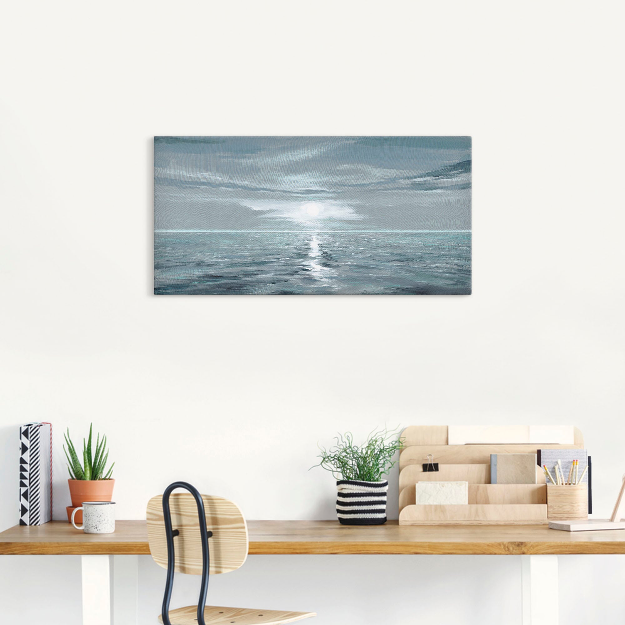 Artland Wandbild »Eisblaues Meer«, Gewässer, (1 St.), als Alubild, Outdoorbild, Leinwandbild, Poster, Wandaufkleber