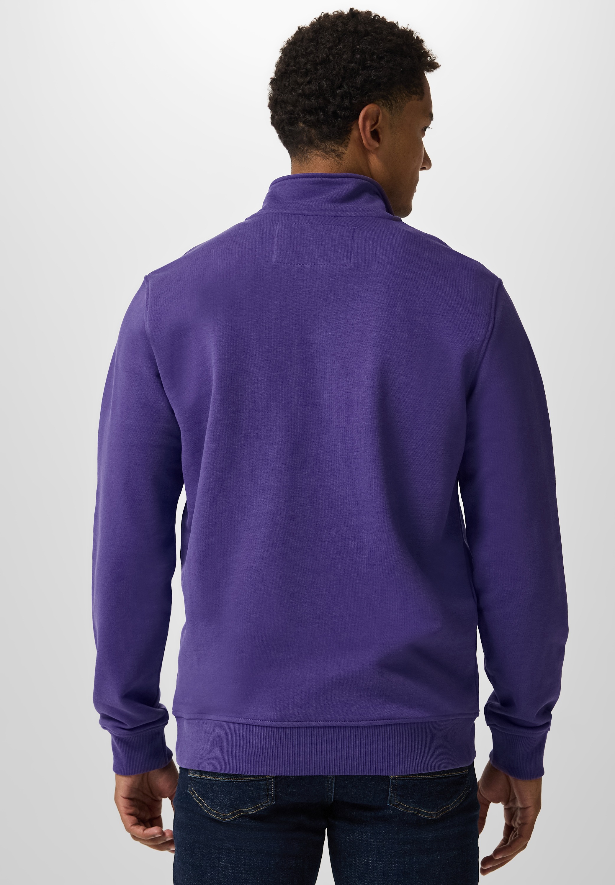 STREET ONE MEN Sweatshirt, mit Stehkragen