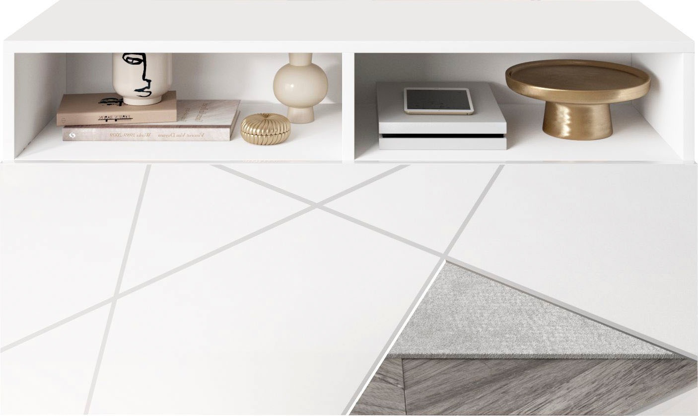 Home affaire Schuhschrank "Vittoria, Breite 91 cm" mit 1 Klappe günstig online kaufen