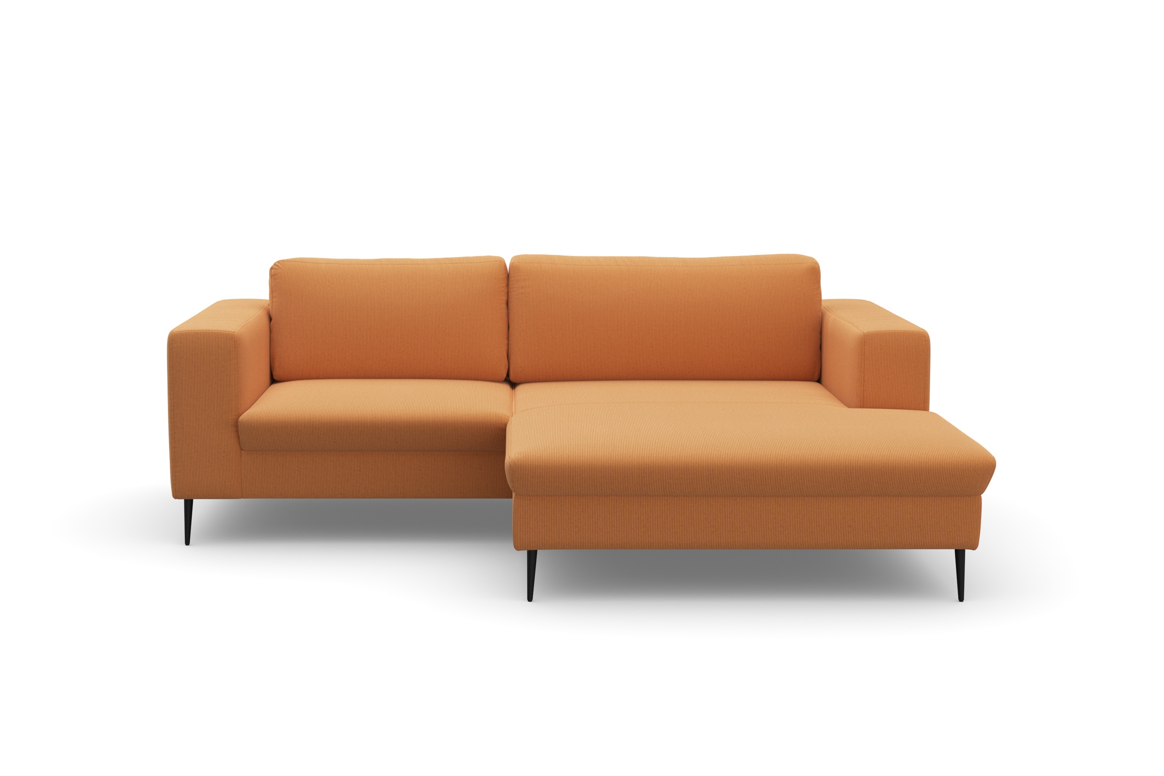 DOMO collection Ecksofa »Modica kompakt und elegant, Breite 244, L-Form«, moderne Optik mit extrabreiter Recamiere, auch in Cord
