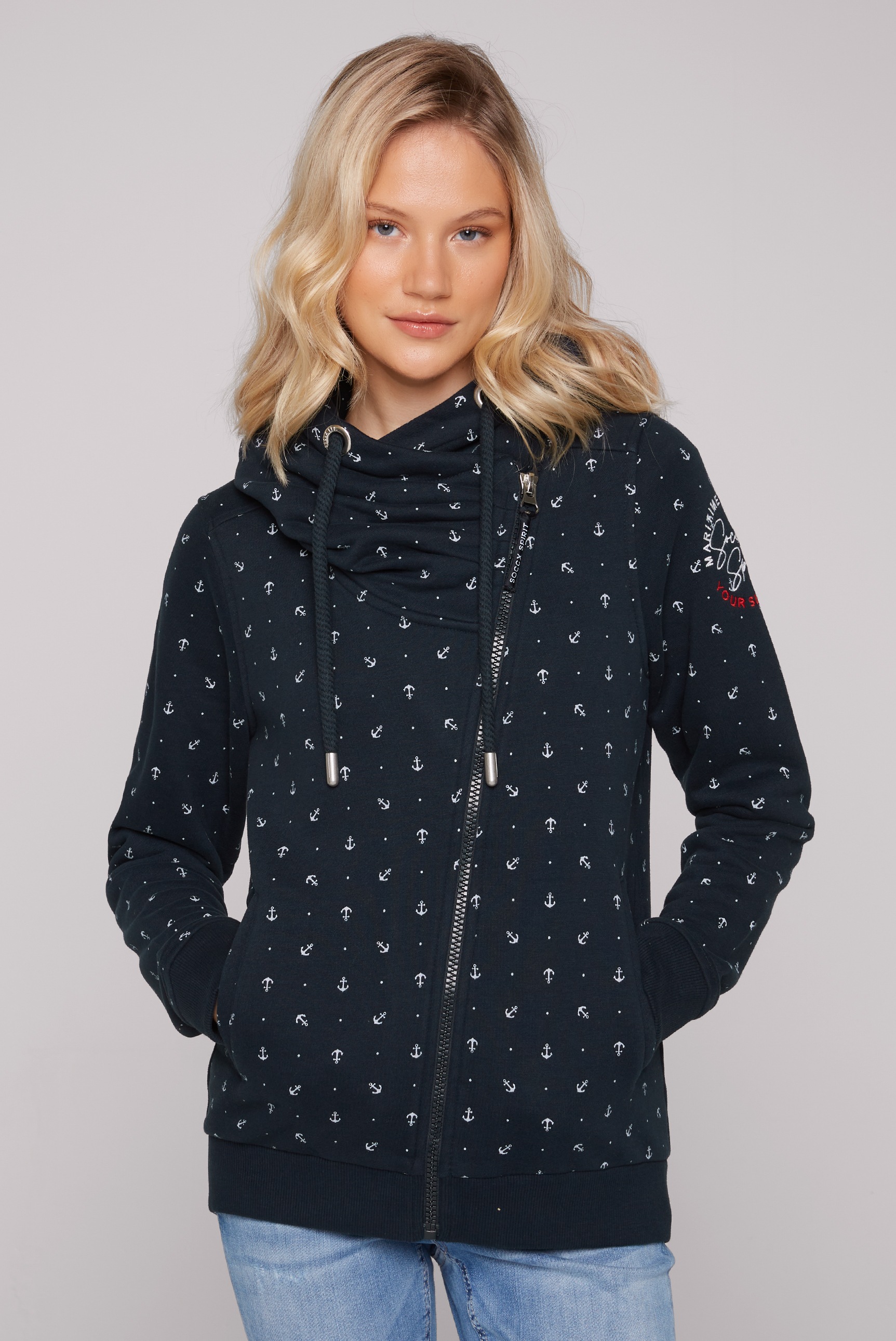 SOCCX Kapuzensweatjacke günstig online kaufen