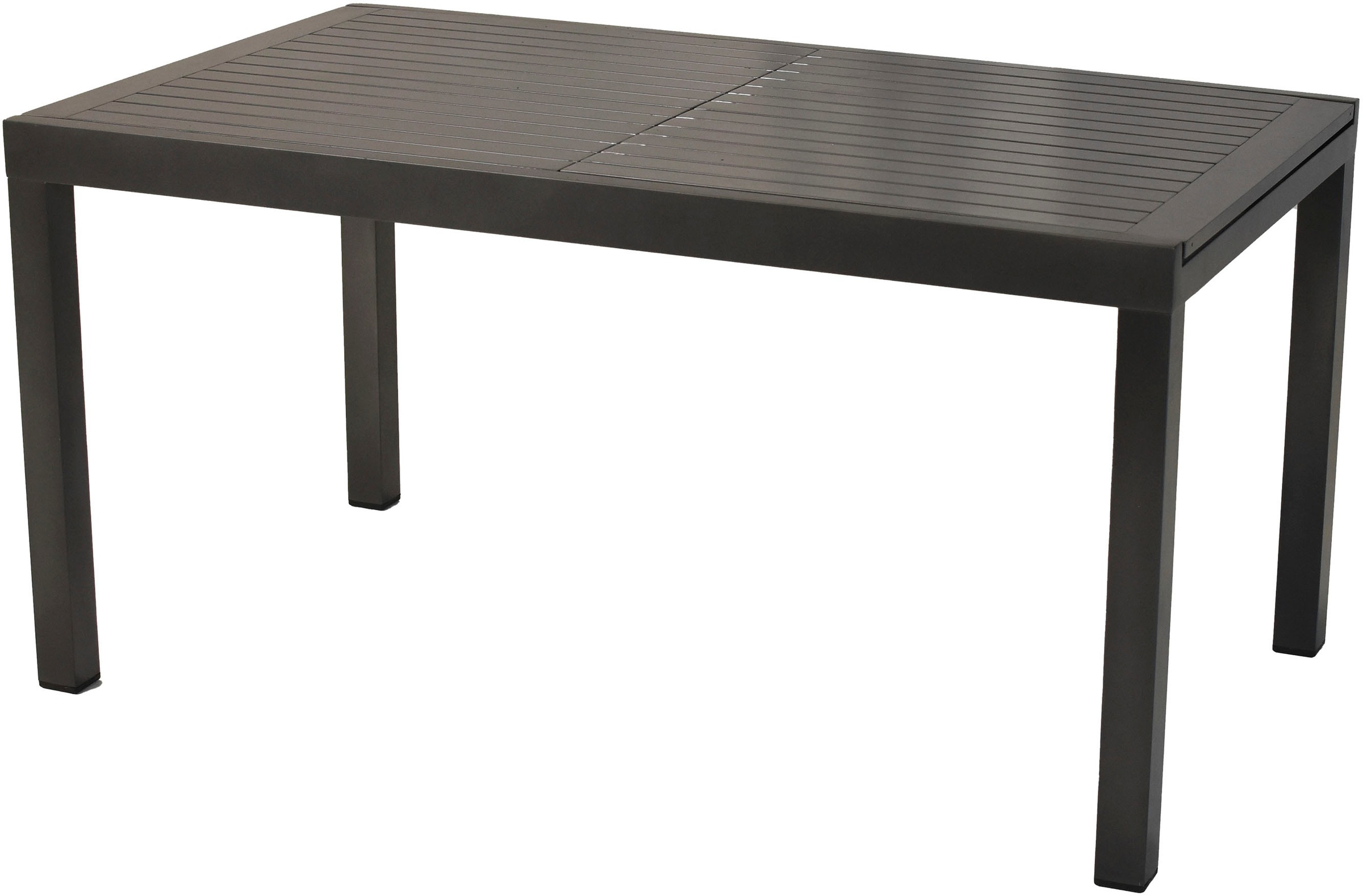 MERXX Garten-Essgruppe »»Astros««, (Set, 5 tlg., Tischplatte aus Aluminium, Armlehnen aus Akazienholz), Rückenlehne 5-fach verstellbar