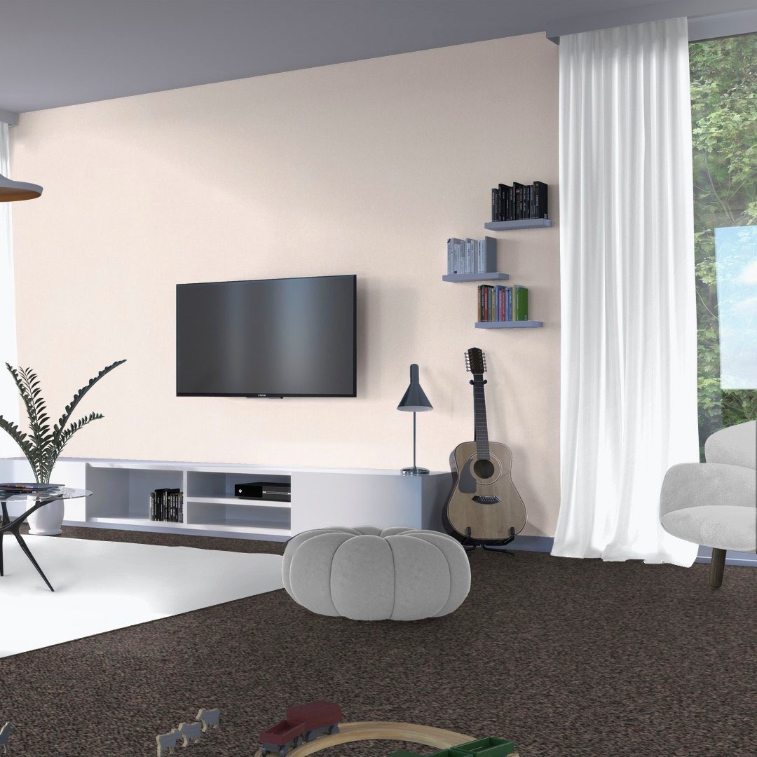 Bodenmeister Teppichboden »Baltic, Schlinge - meliert, Made in Belgium«, rechteckig, 5 mm Höhe, Wohnzimmer, Schlafzimmer, Kinderzimmer, Breite 400/500 cm